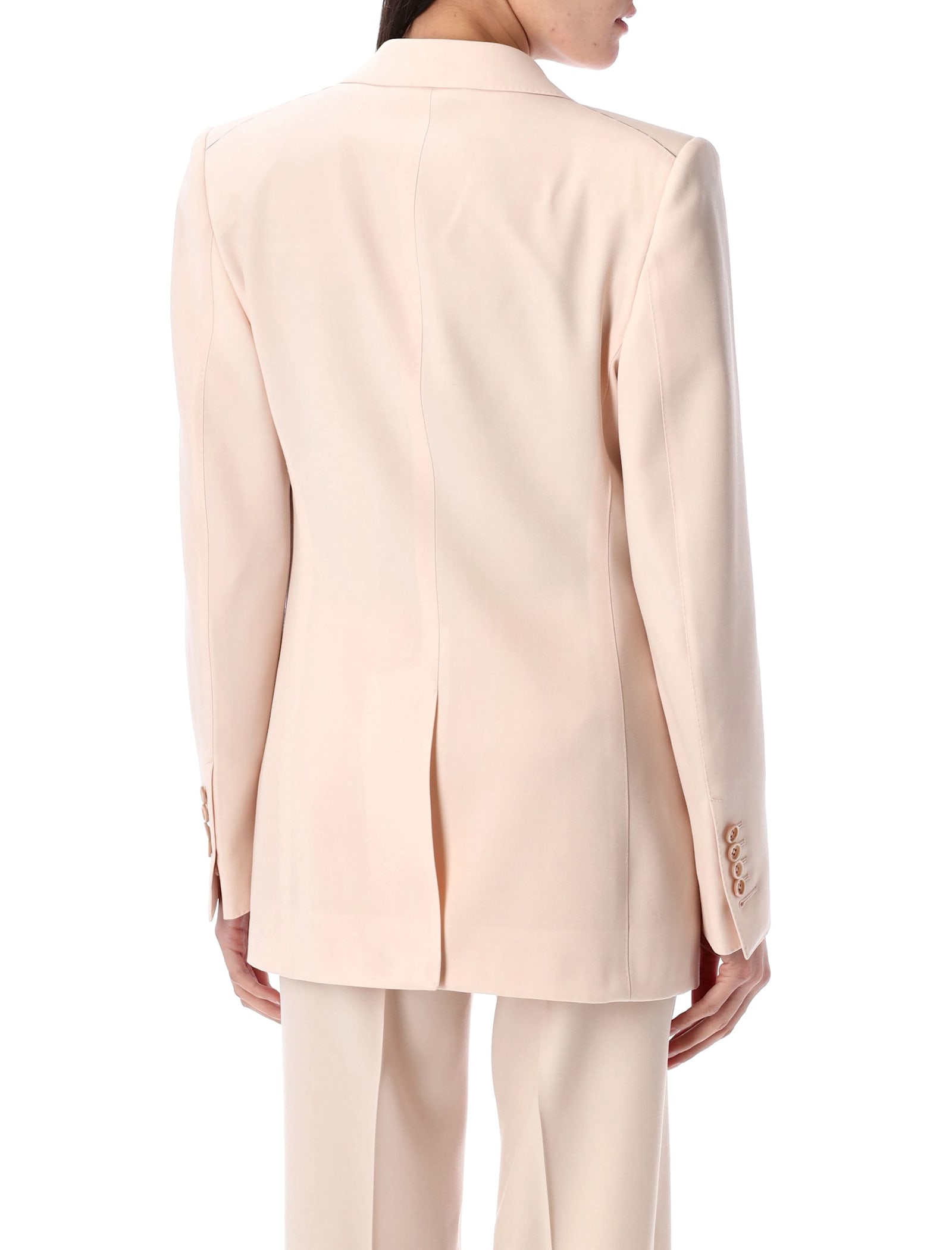 Tom Ford Single-breasted Wool-blend Blazer Jacket In Blush