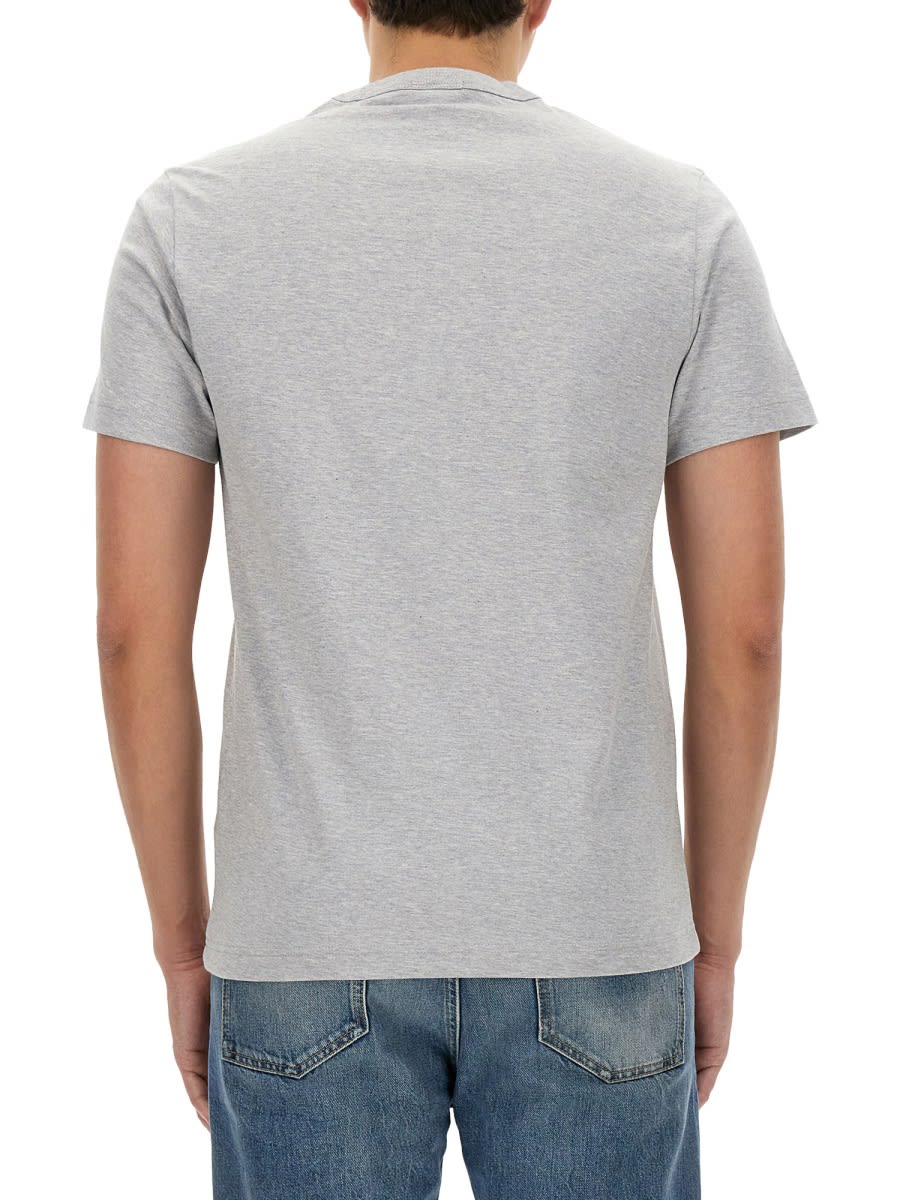Shop Lacoste T-shirt With Print In Grey