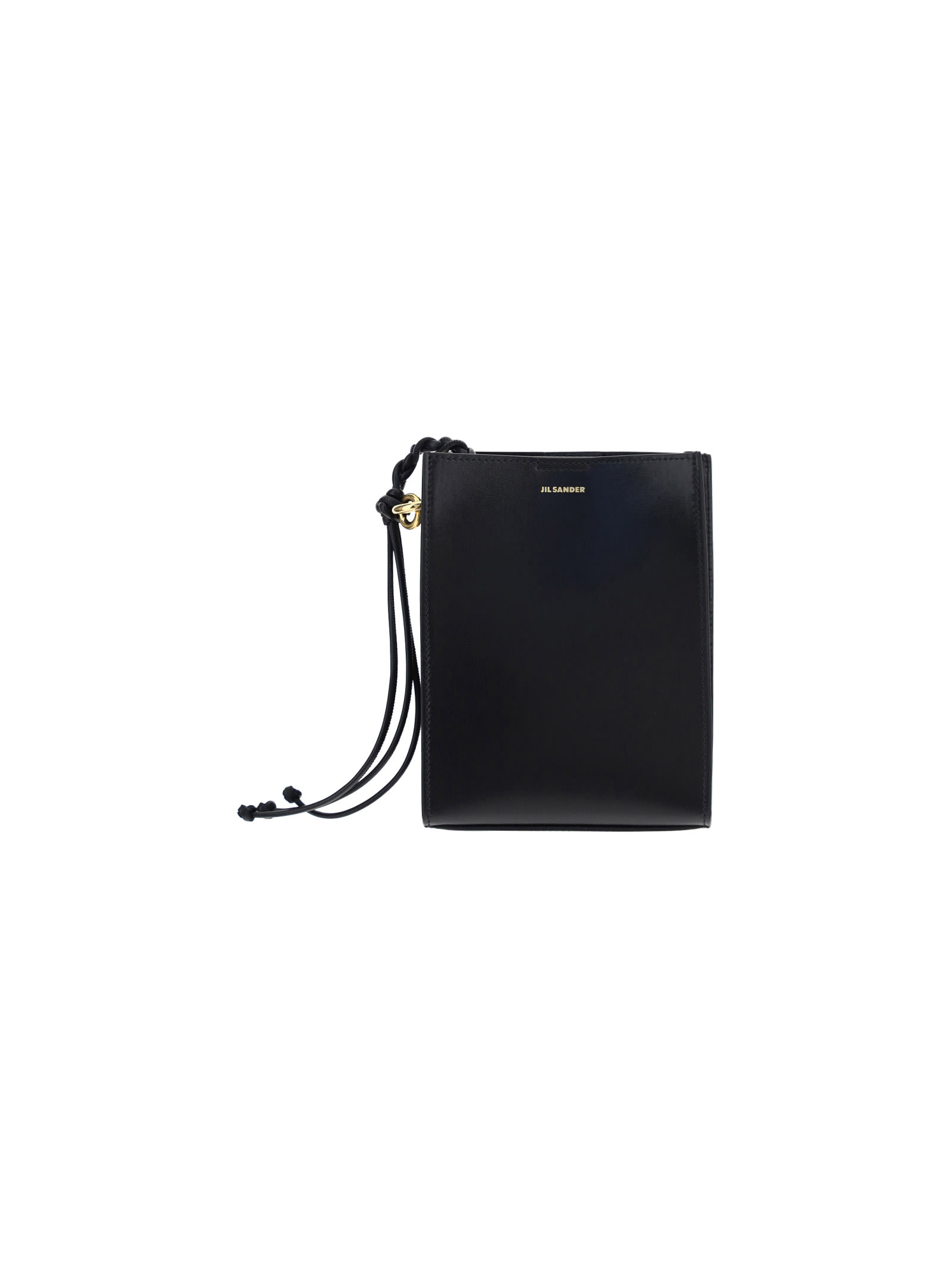 Shop Jil Sander Tangle Shoulder Bag In Nero