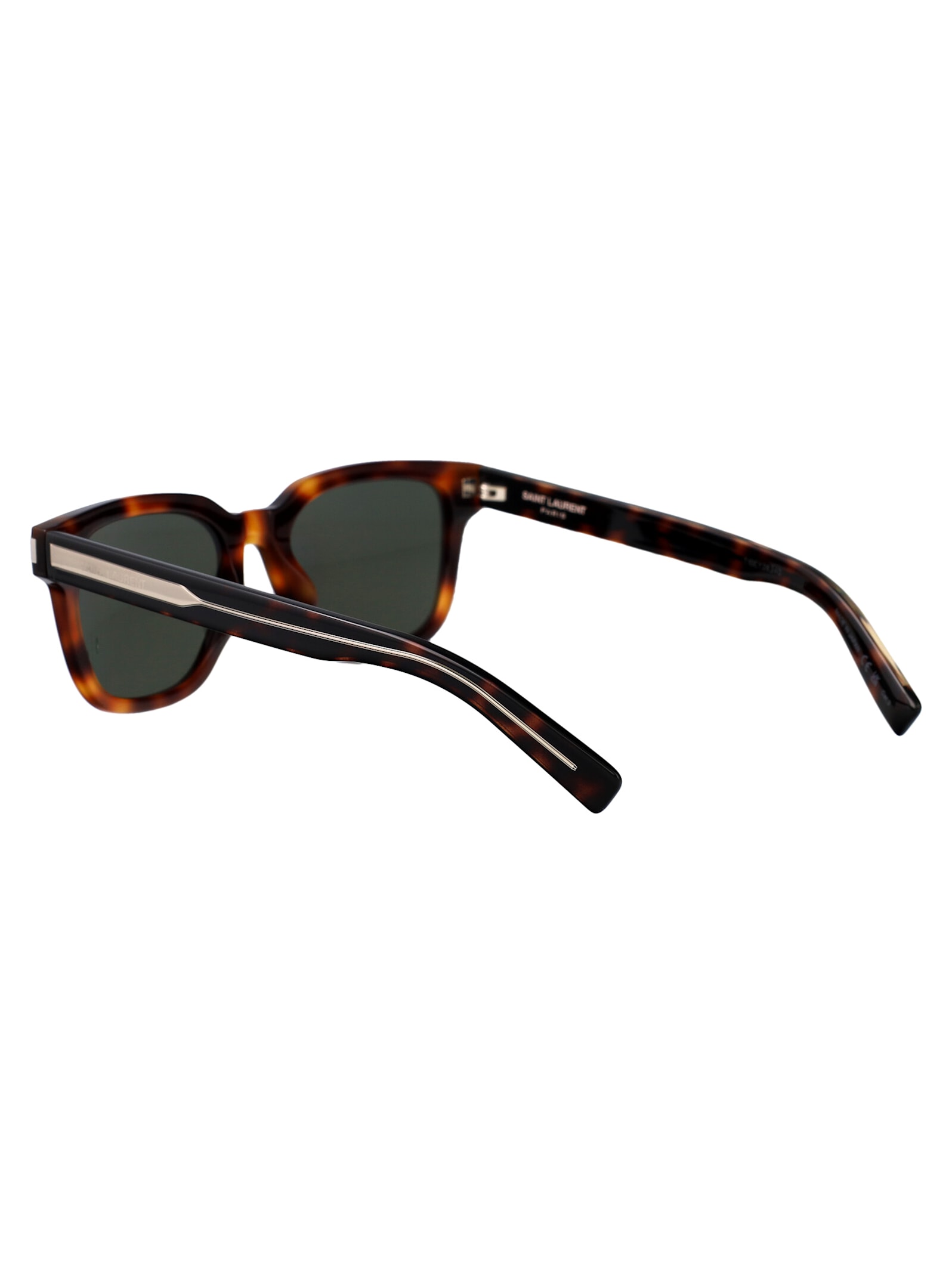 Saint Laurent Sl 711 Sunglasses In Havana-crystal-grey