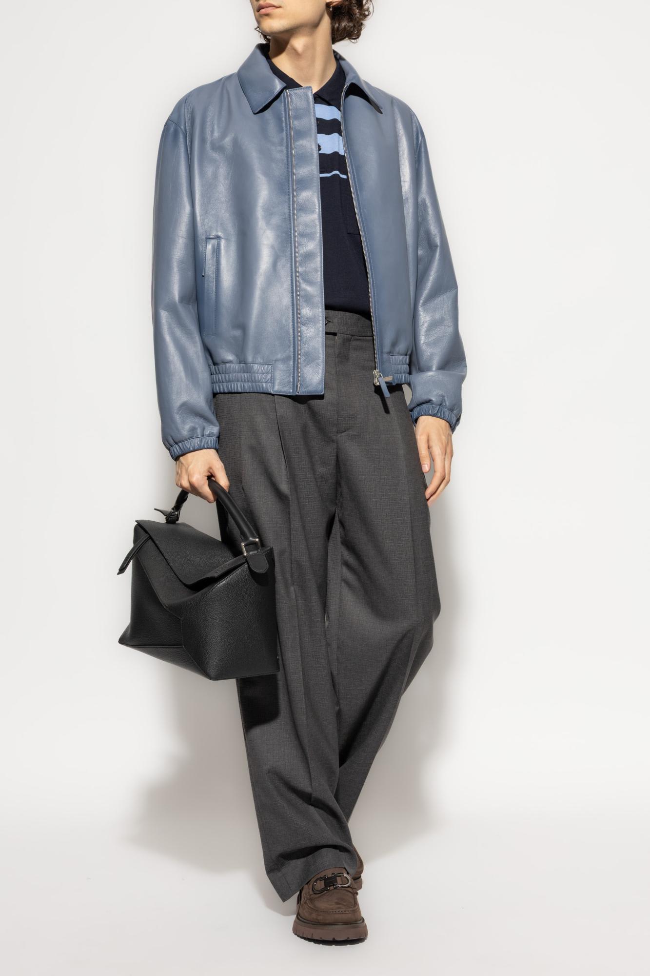 Ferragamo Cotton Sweaters In Blue