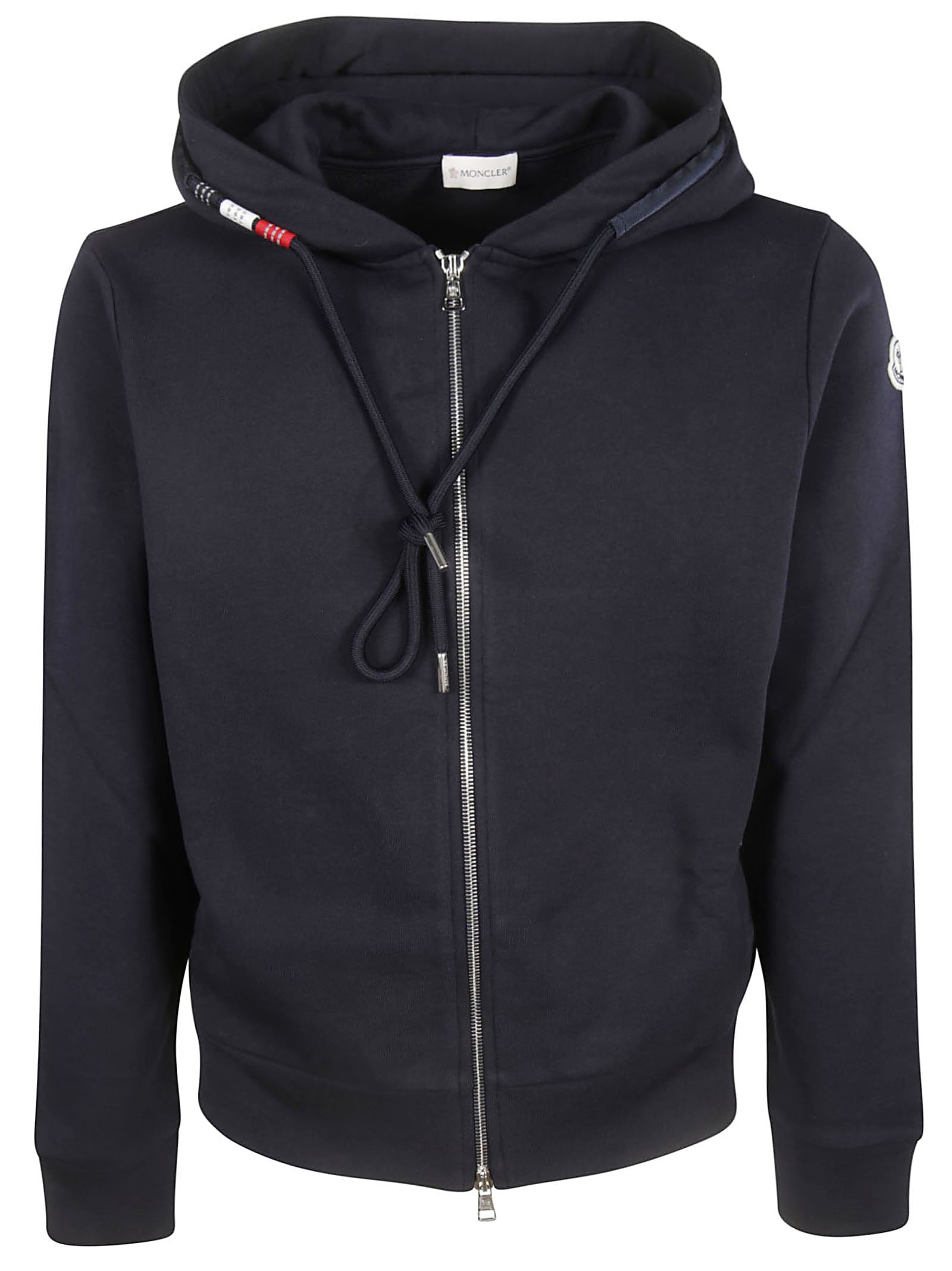 moncler zip hoodie grey