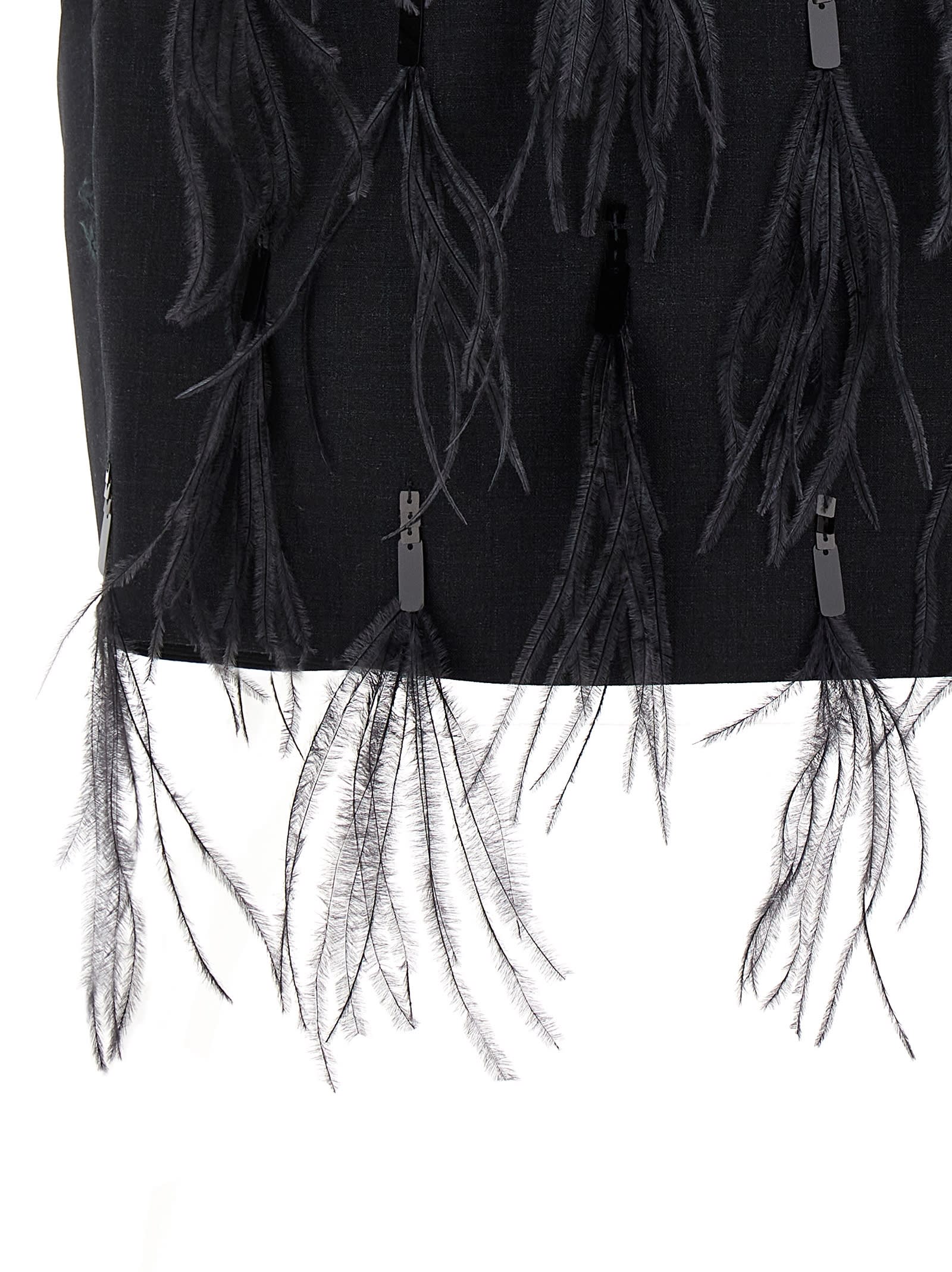 Shop Brunello Cucinelli Sequin Feather Top In Black