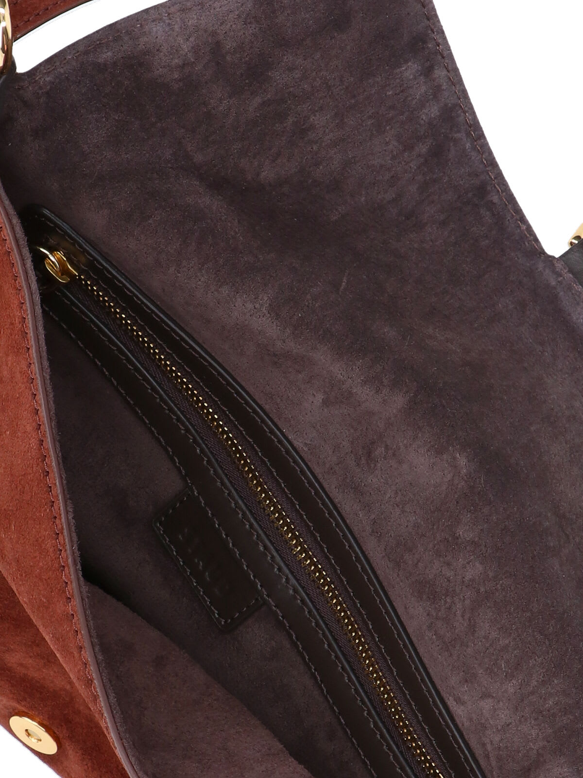 Staud Suede Shoulder Bag Adjustable Strap In Brown