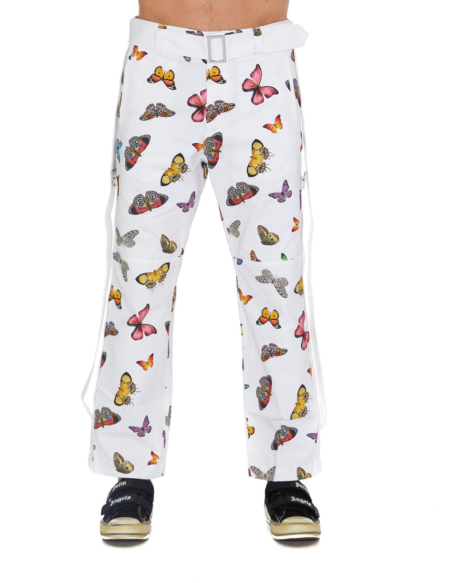 PALM ANGELS BUTTERFLY TROUSERS,11315737