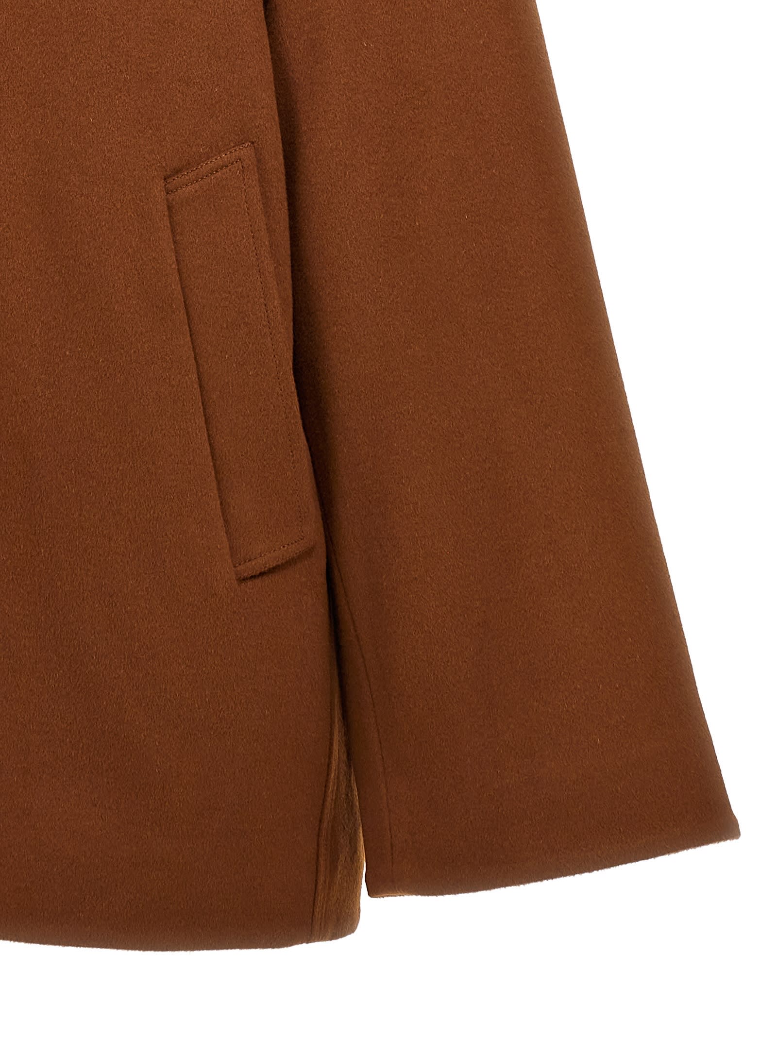 Shop Jw Anderson Wire Puller Crop Coat In Brown