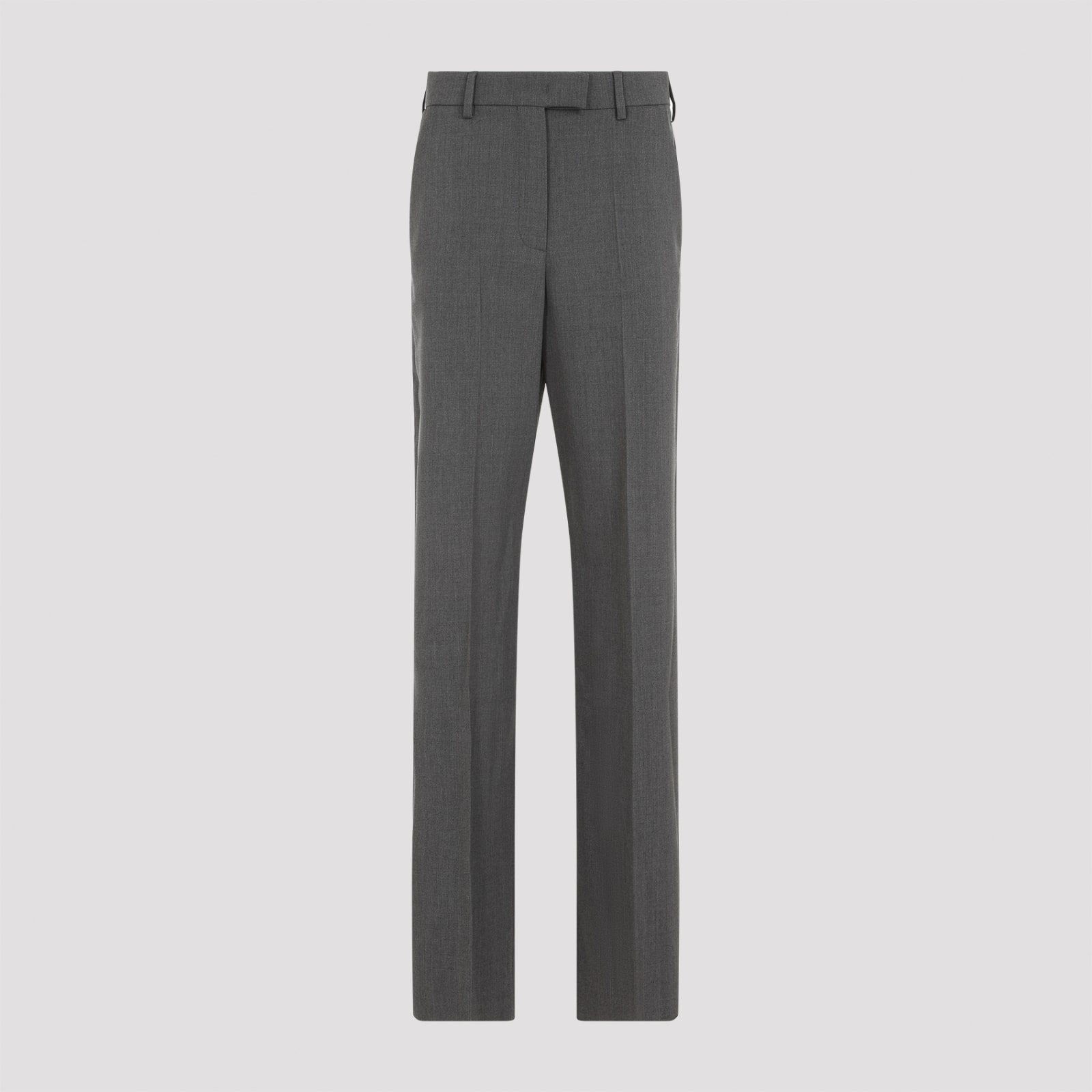 Shop Valentino Wide Leg Pant In Grey