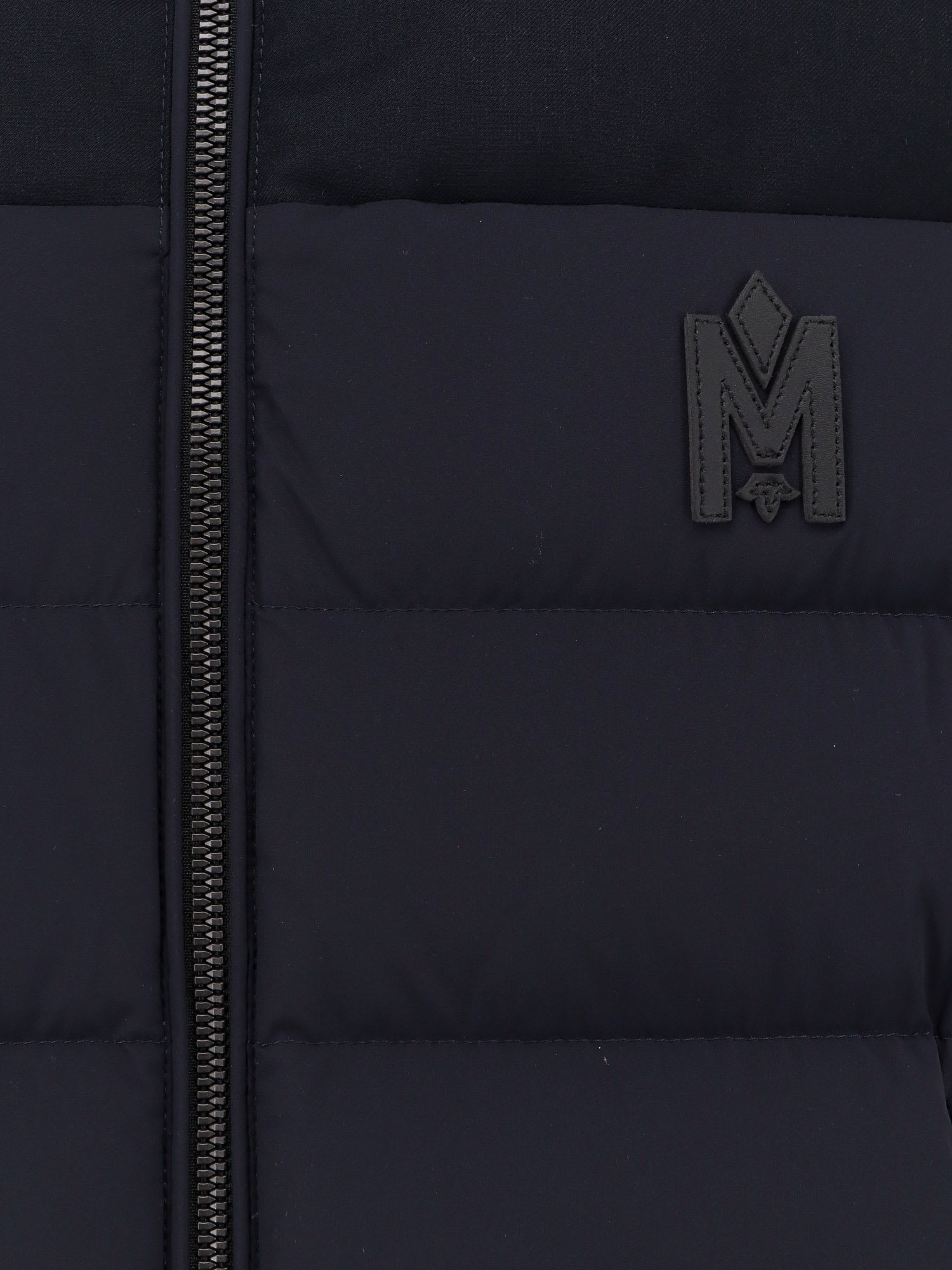 Mackage Sleevless Recycled Nylon Jacket With Quilted Effect In Blue