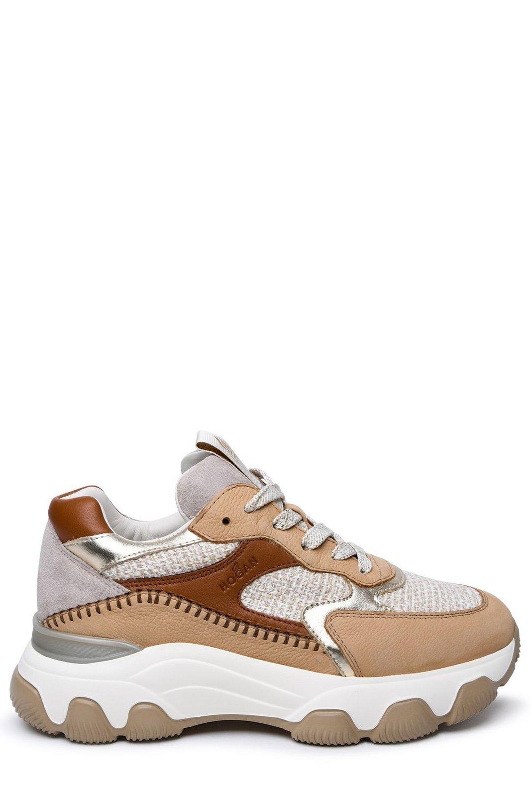 HOGAN HYPERACTIVE PANELLED LACE-UP SNEAKERS HOGAN