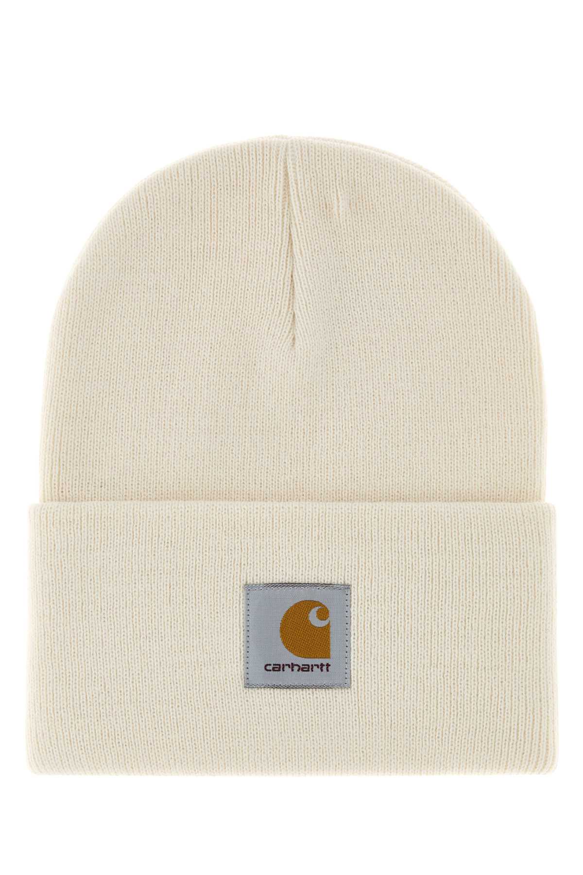 Ivory Acrylic Watch Hat
