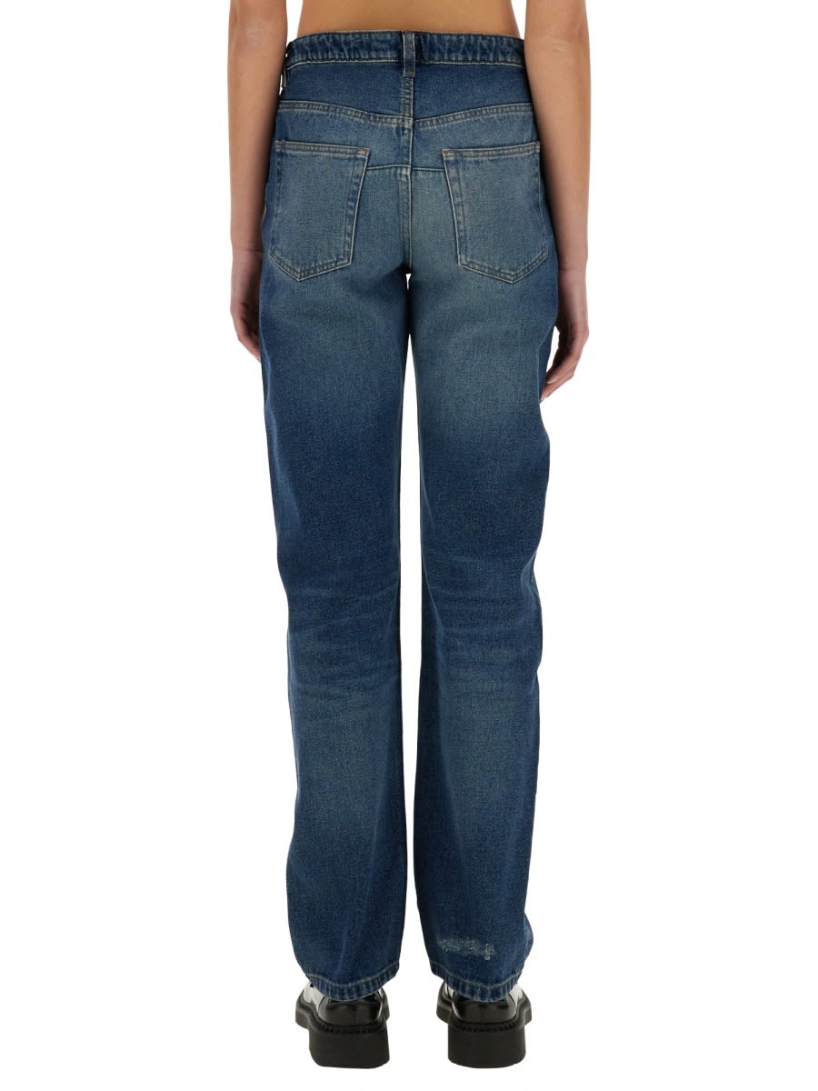 Apc A.p.c. Washed-effect Denim Jeans In Denim