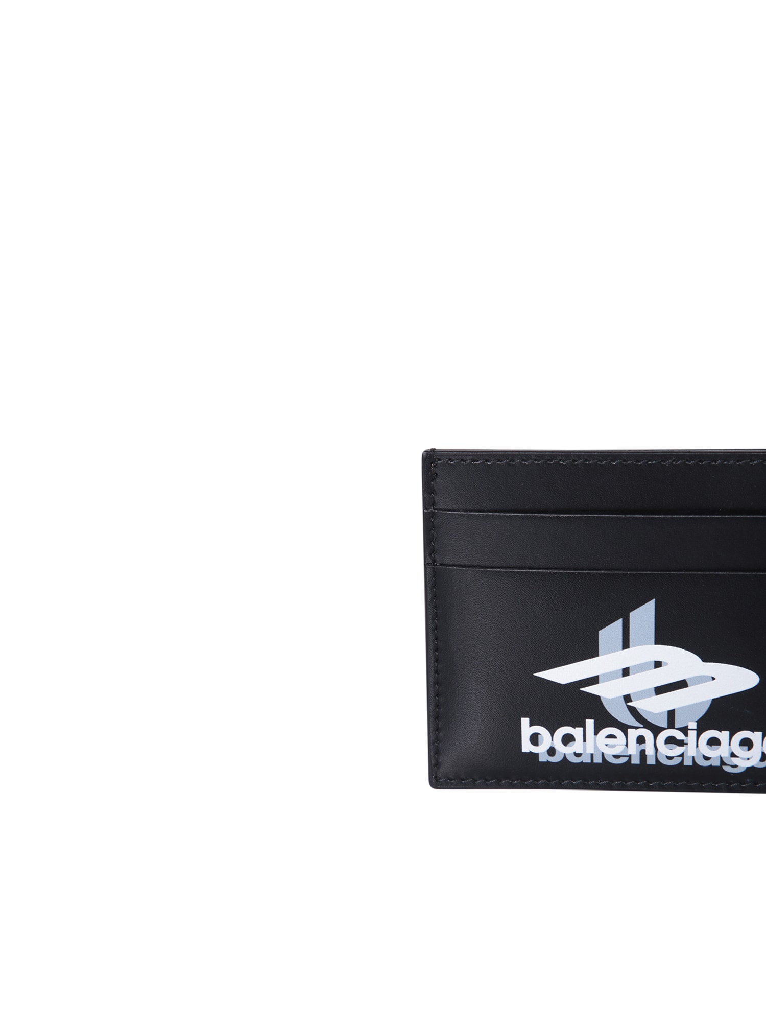 Shop Balenciaga Surf Logo Black Cardholder