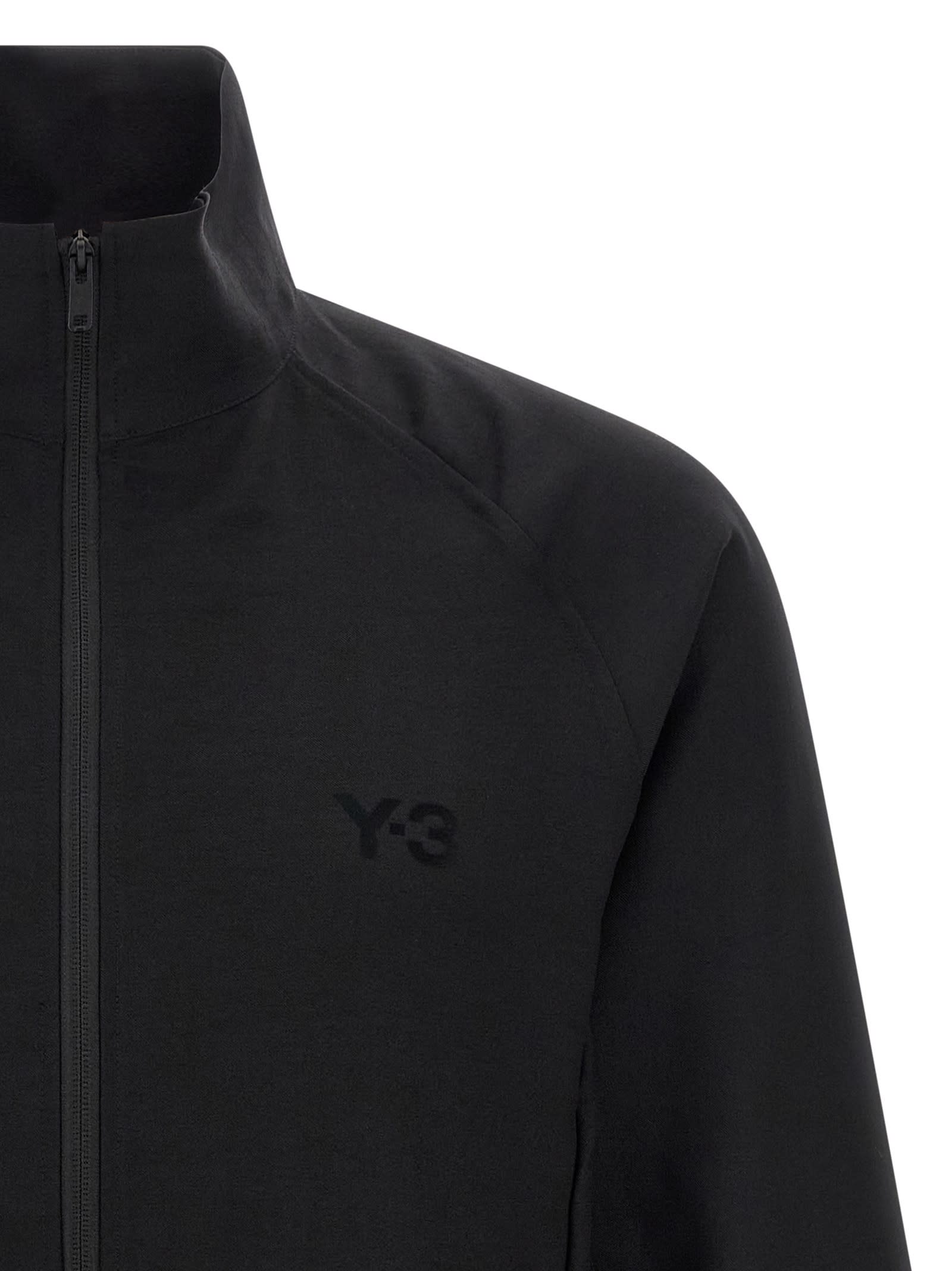 Y-3 Sport Sweatshirt With High Collar And Ribbed Cuffs In Black