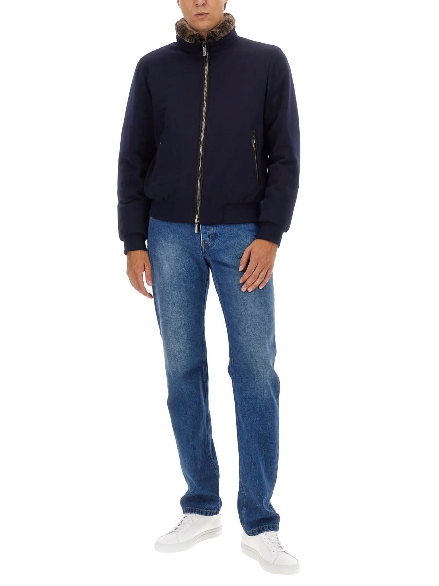 Moorer Bellati-mrw Wool Jacket In Blue