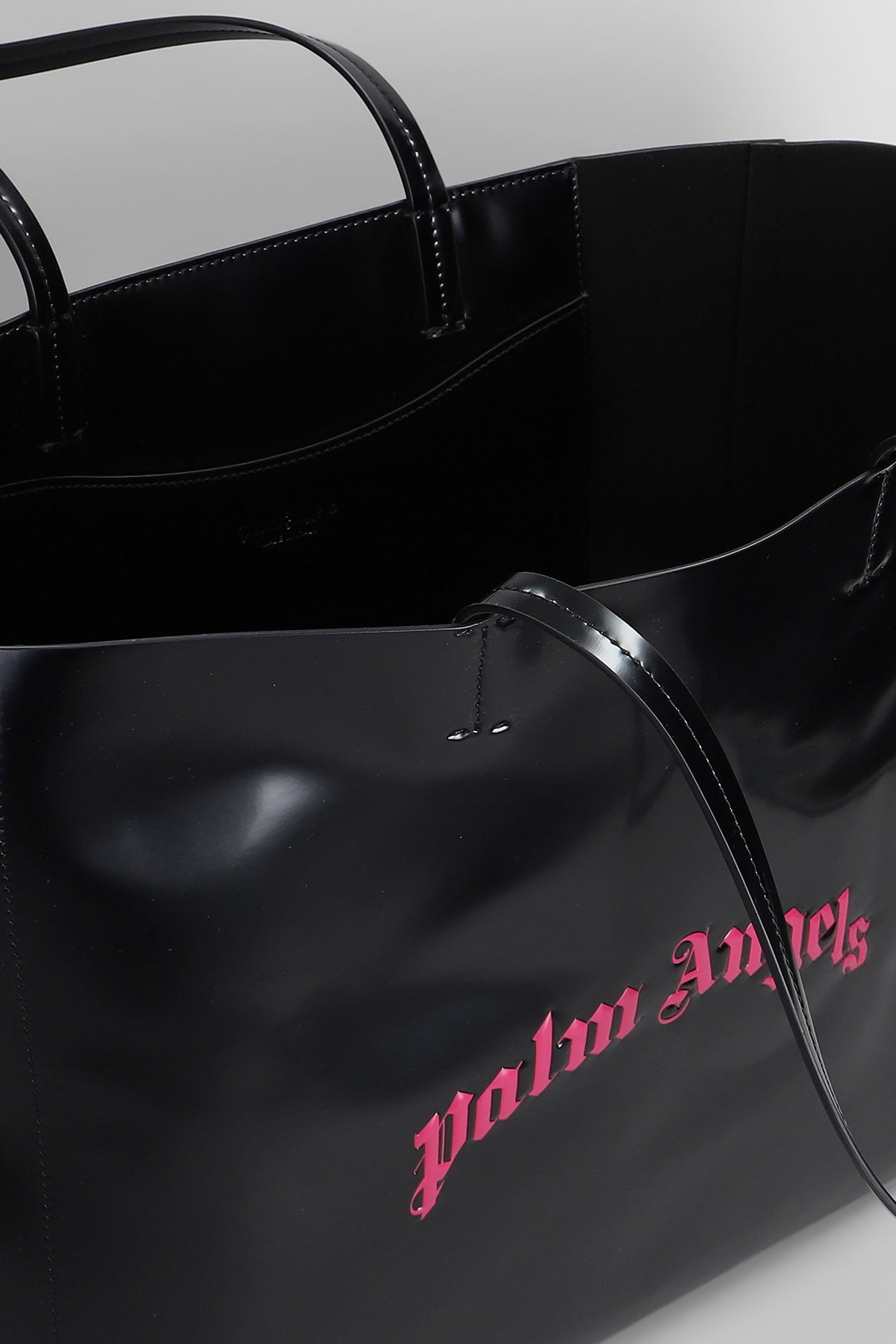 Palm Angels Tote In Black Polyester