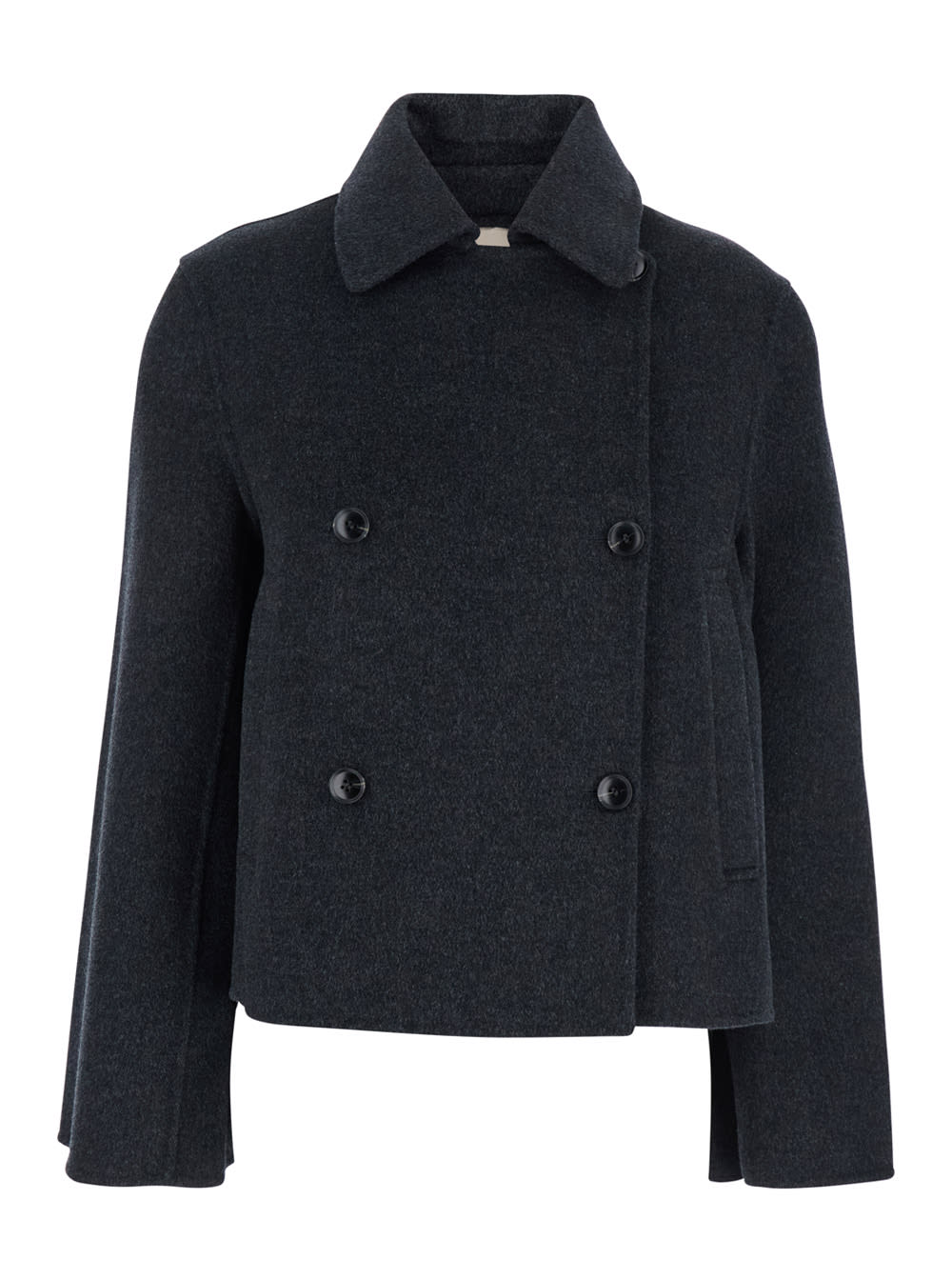 Wool Cropped Trench