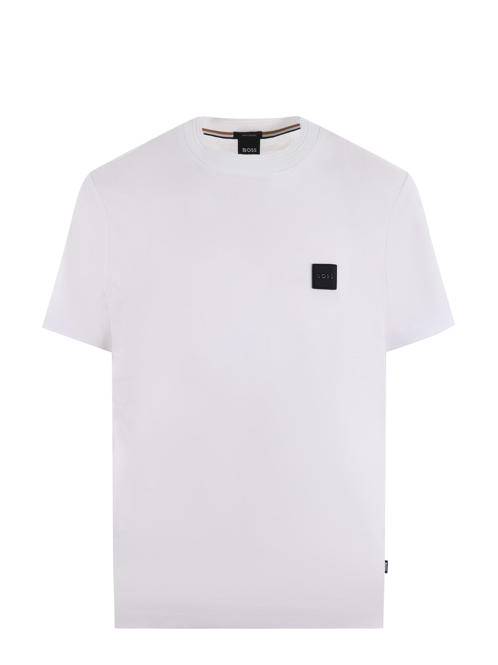 Shop Hugo Boss Boss T-shirt In White
