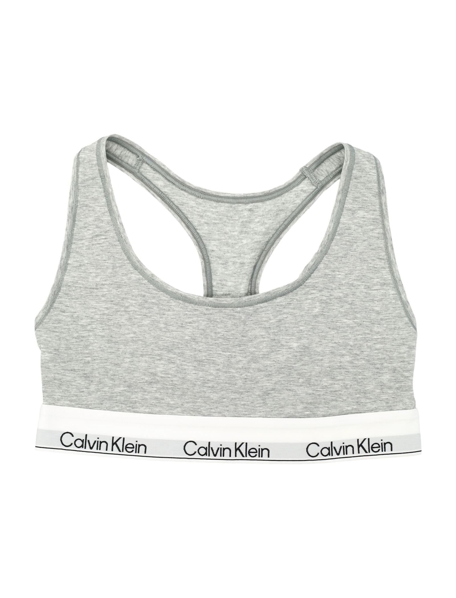 Calvin Klein Icon Cotton Modal Unlined Bralette In Gray