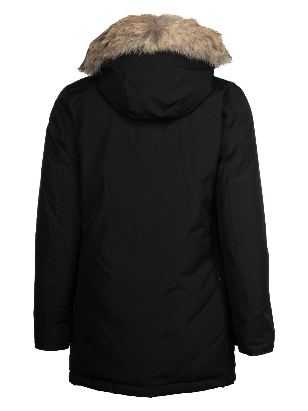 Shop Woolrich Arctic Detachable Fur Parka In Nero