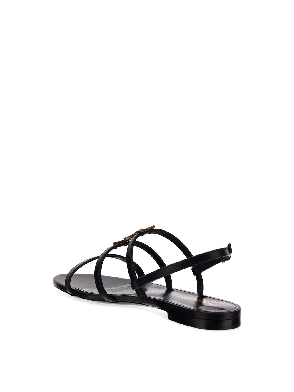 Saint Laurent New Cassandra Leather Sandal In Animal Print