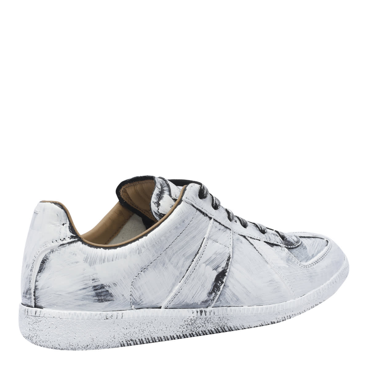 Shop Maison Margiela Bianchetto Replica Sneakers In White