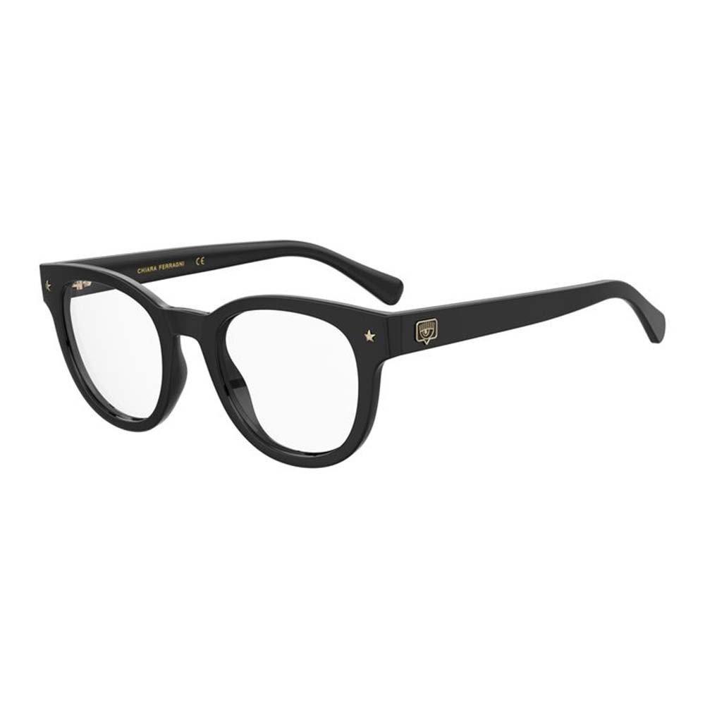Chiara Ferragni Round-frame Glasses In 807/20 Black