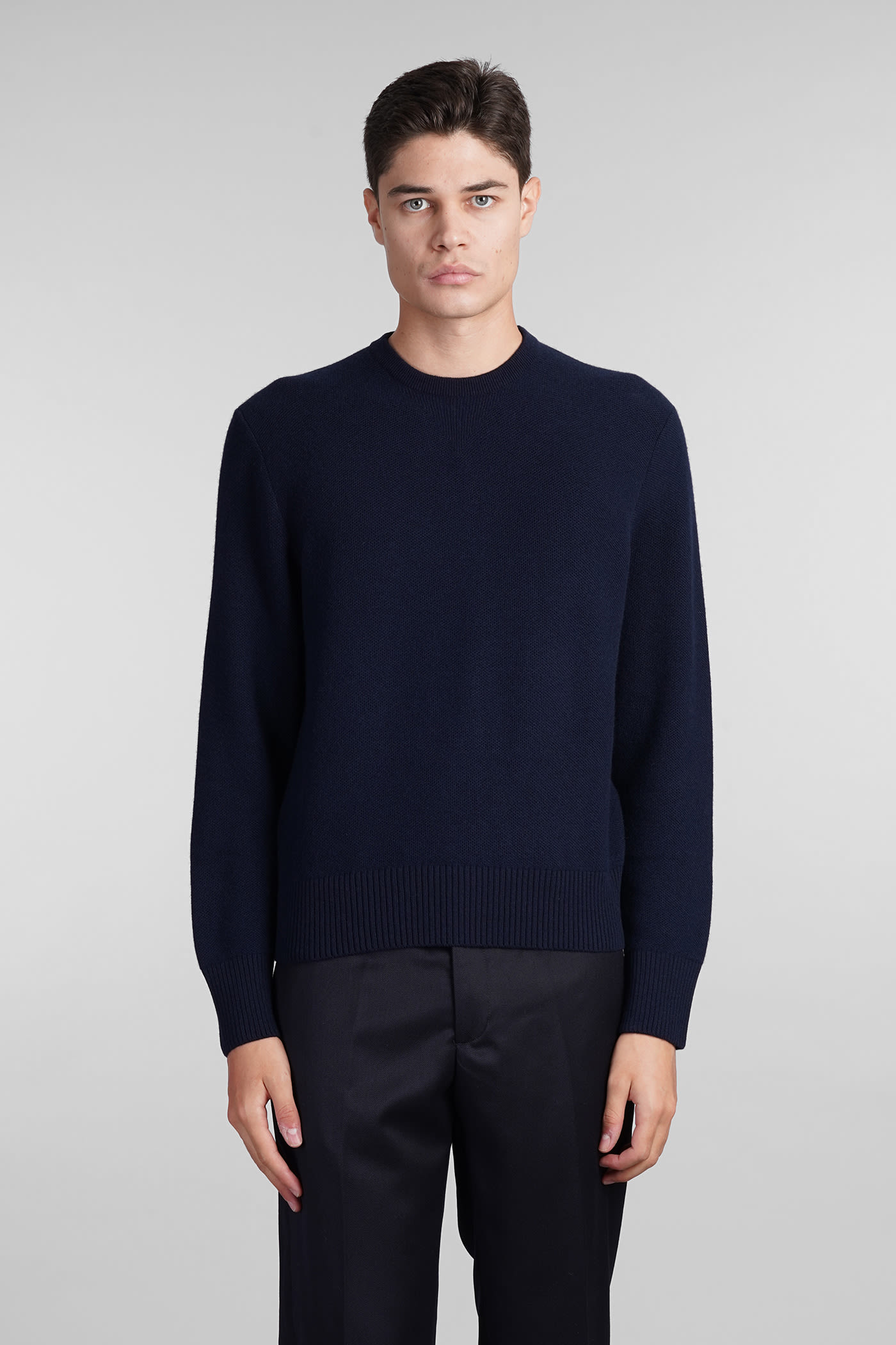 Shop Thom Browne Knitwear In Blue Wool