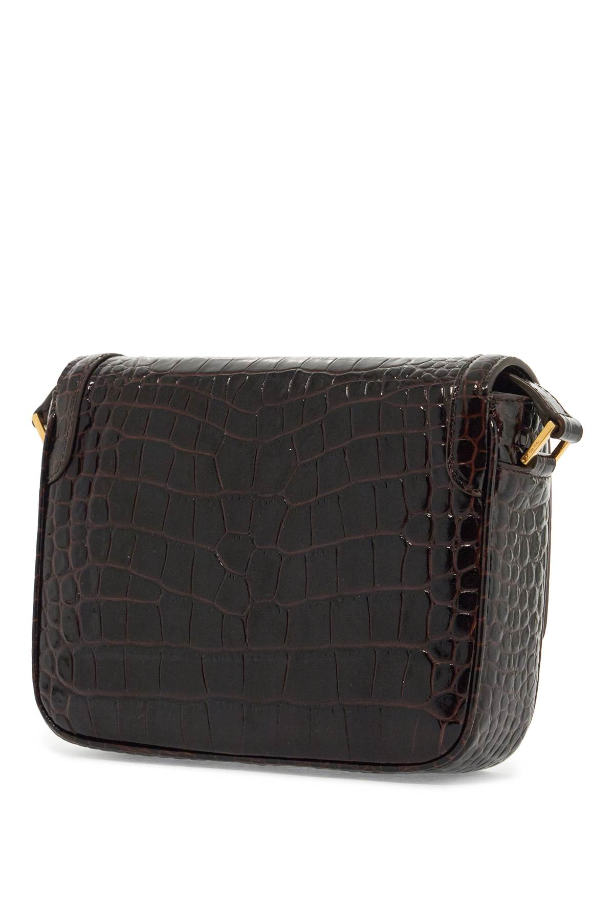 Shop Tom Ford Wallis Shoulder Bag With Strap In Brown