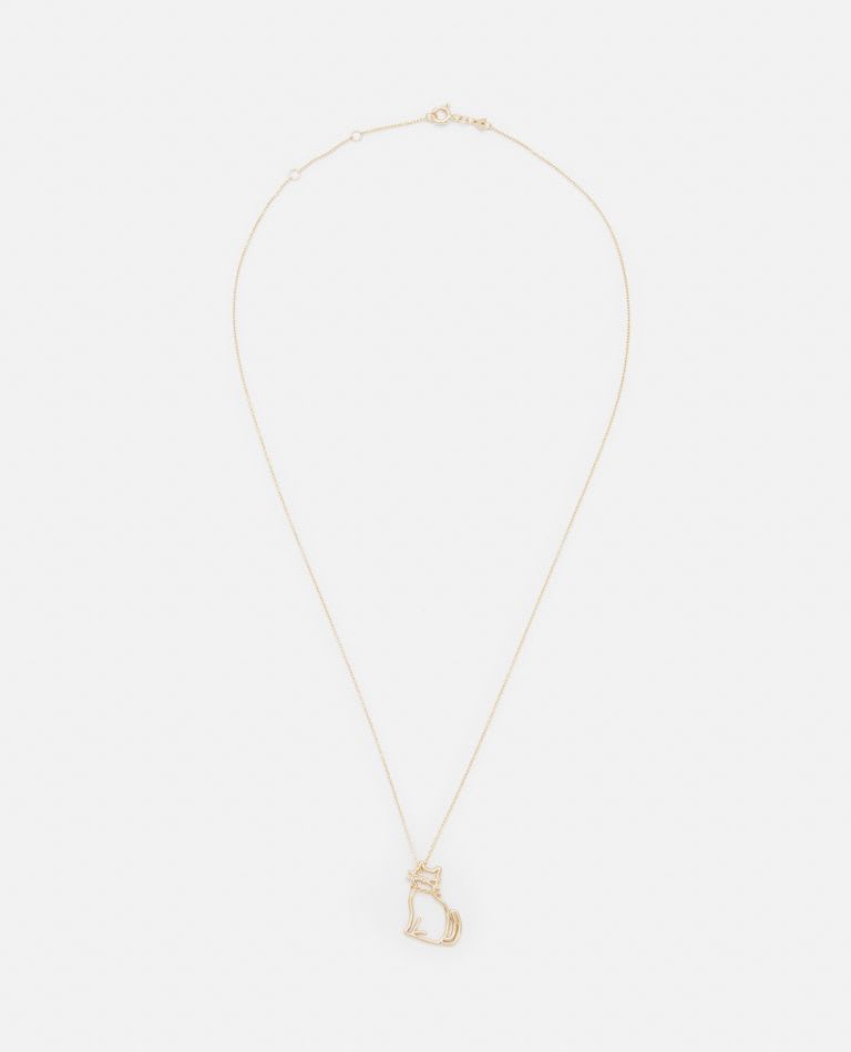 aliita miau gold pendant necklace