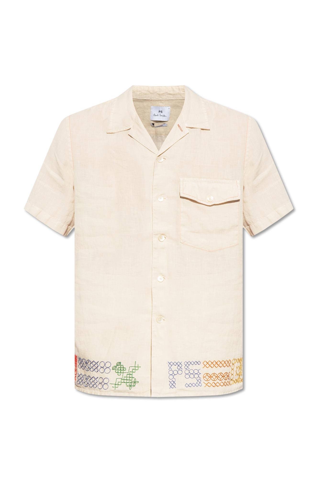 Linen Shirt With Short Sleeves