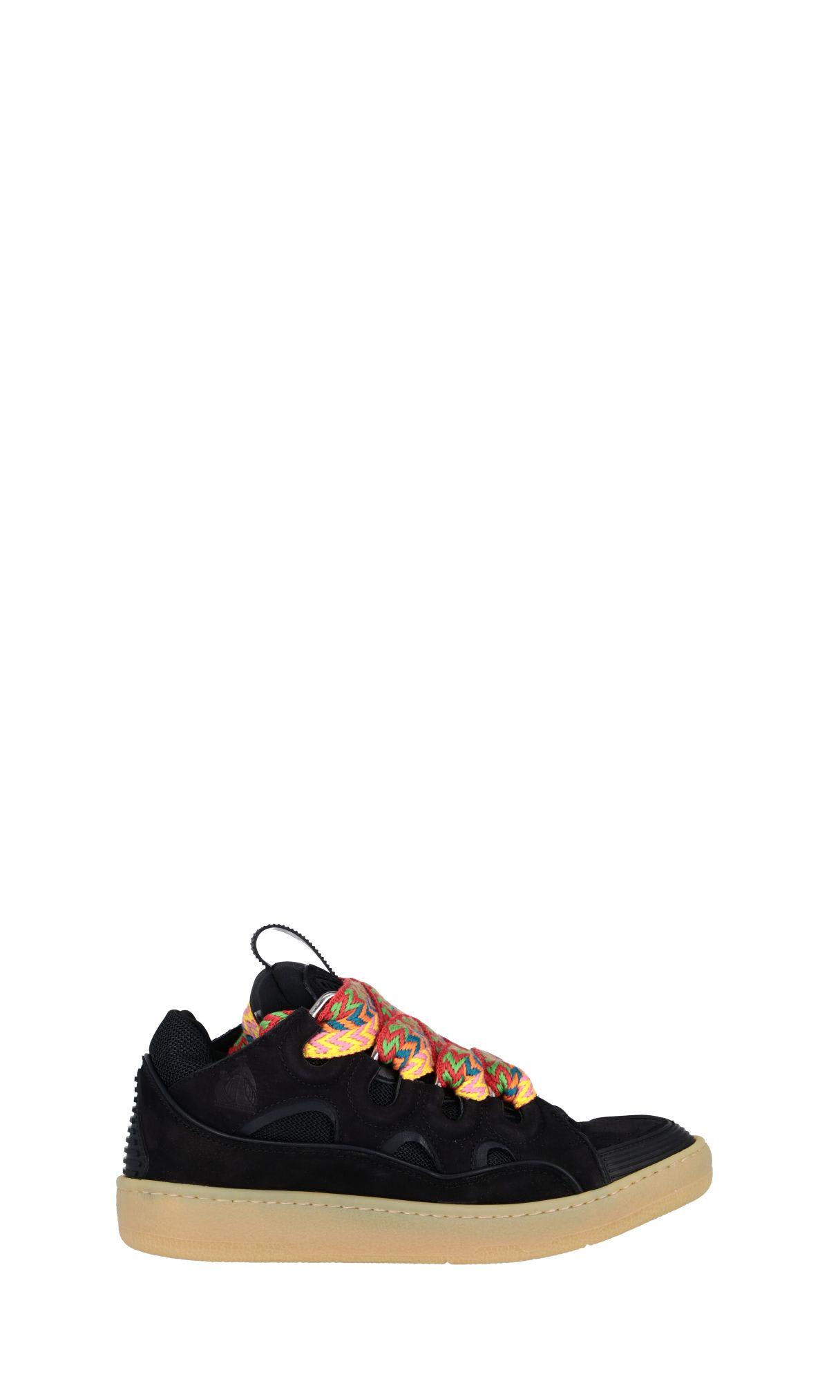 Shop Lanvin Curb Sneakers In Black