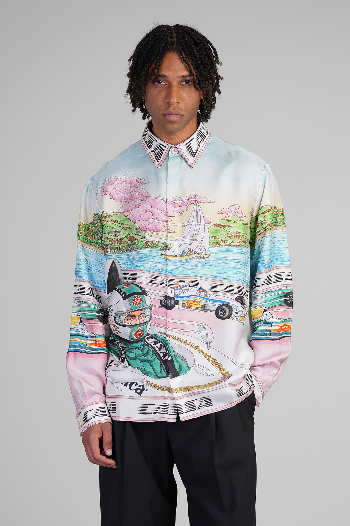 Shirt In Multicolor Silk