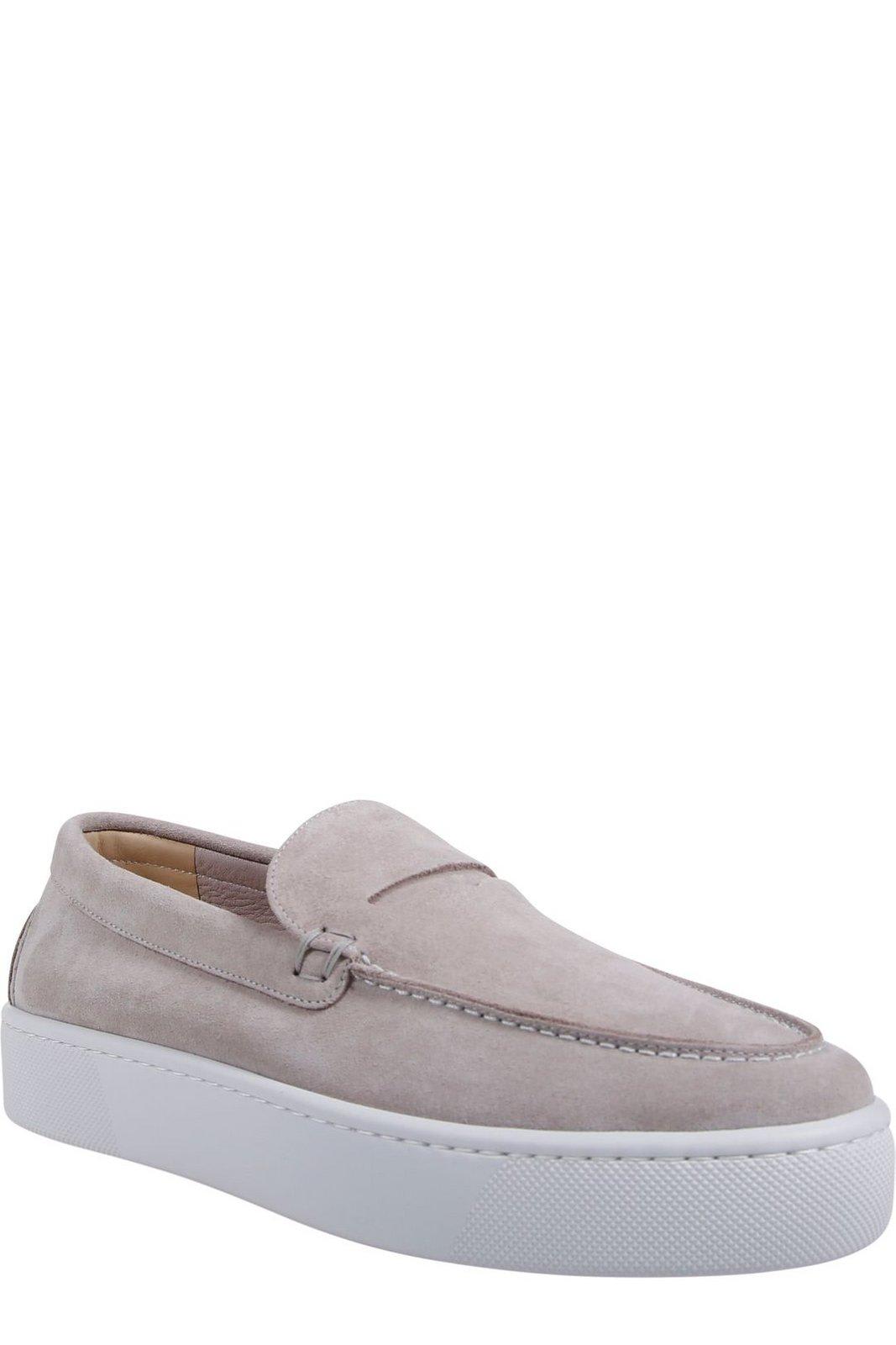 Shop Christian Louboutin Chunky Slip-on Loafers In Goose