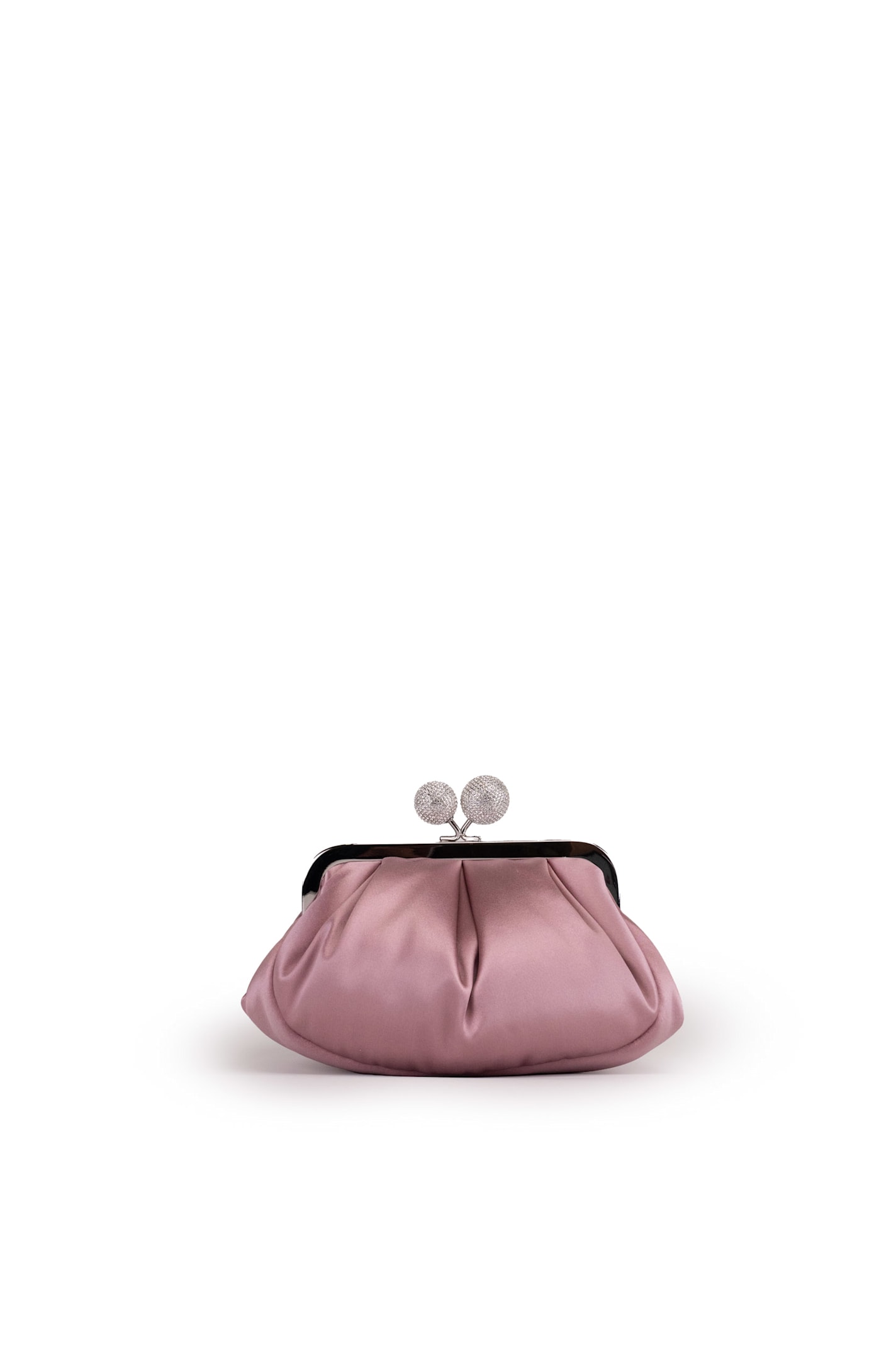 Weekend Max Mara Pasticcino Bag Small In Satin In Rosa