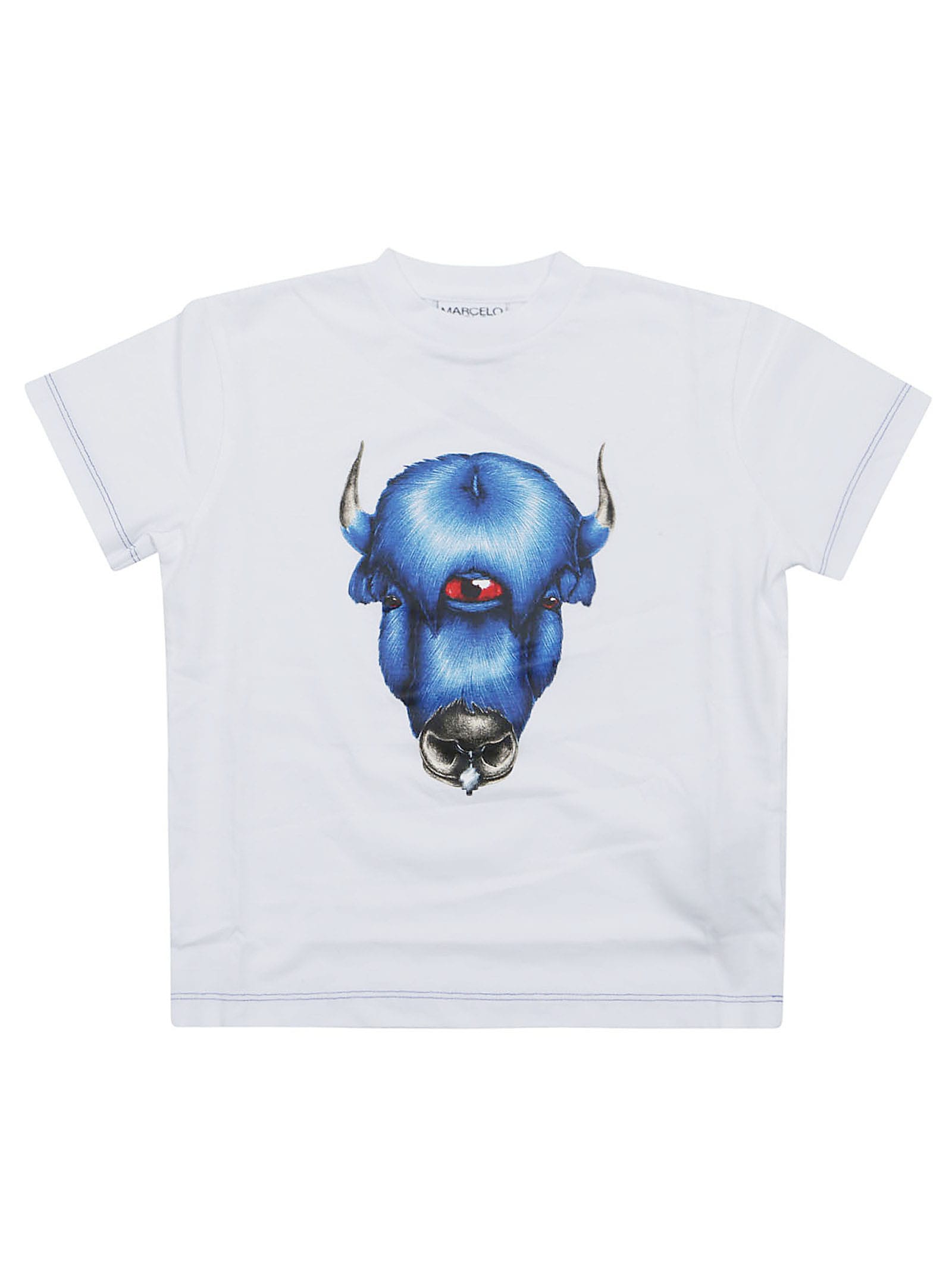 Marcelo Burlon Blue Monster T-shirt S/s