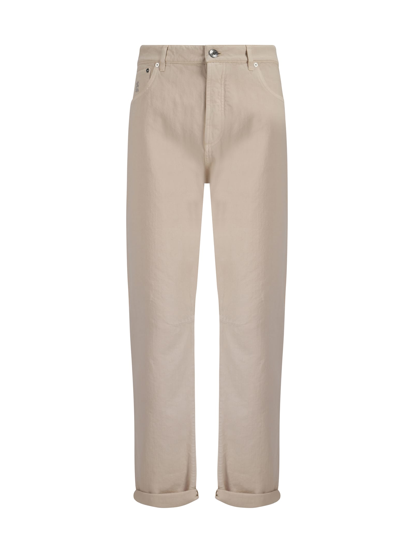 Shop Brunello Cucinelli Pants In Calcare