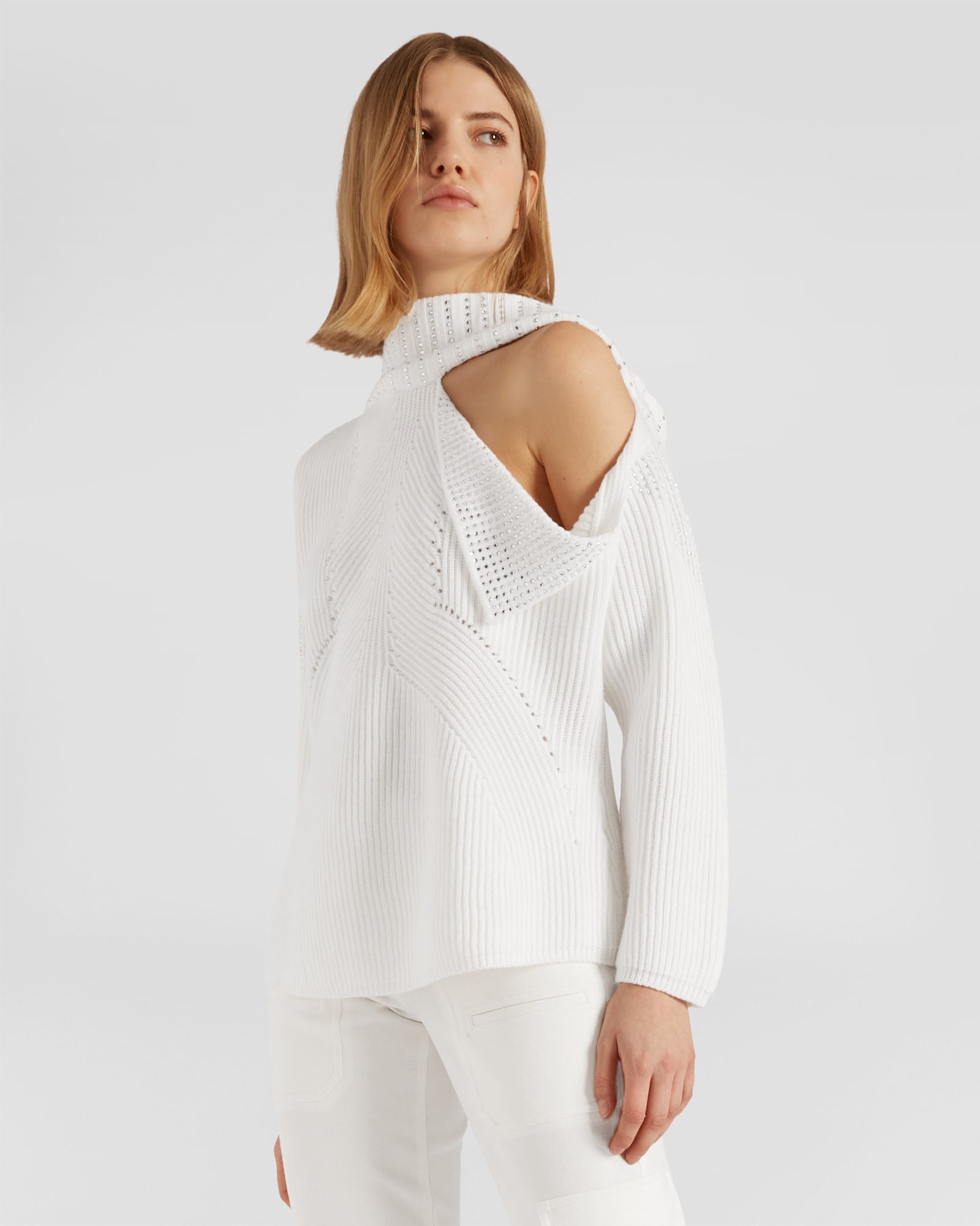 GENNY GENNY SWEATER WITH CUT-OUT