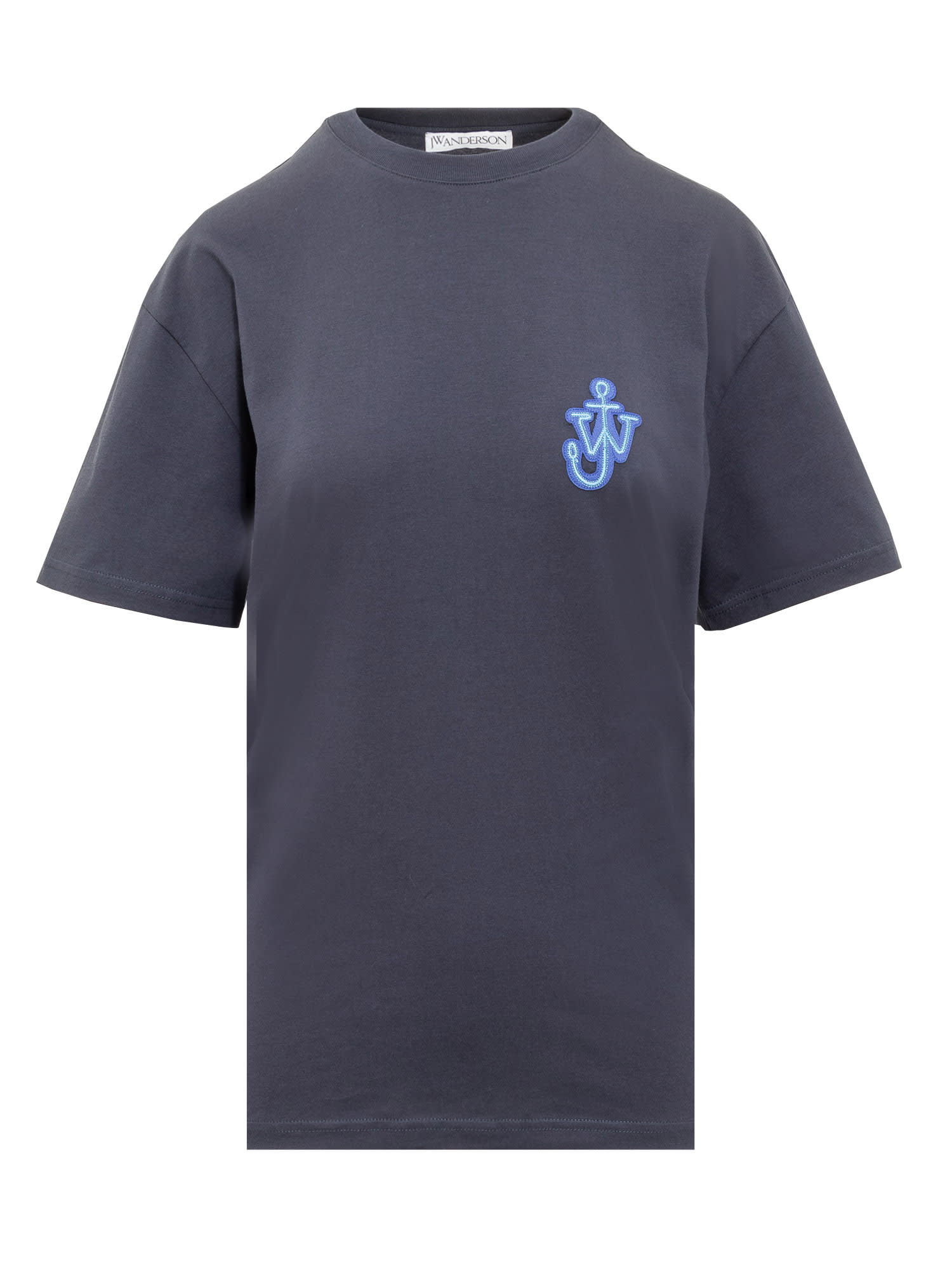 Jw Anderson J.w. Anderson Women's Blue Cotton T-shirt In Navy