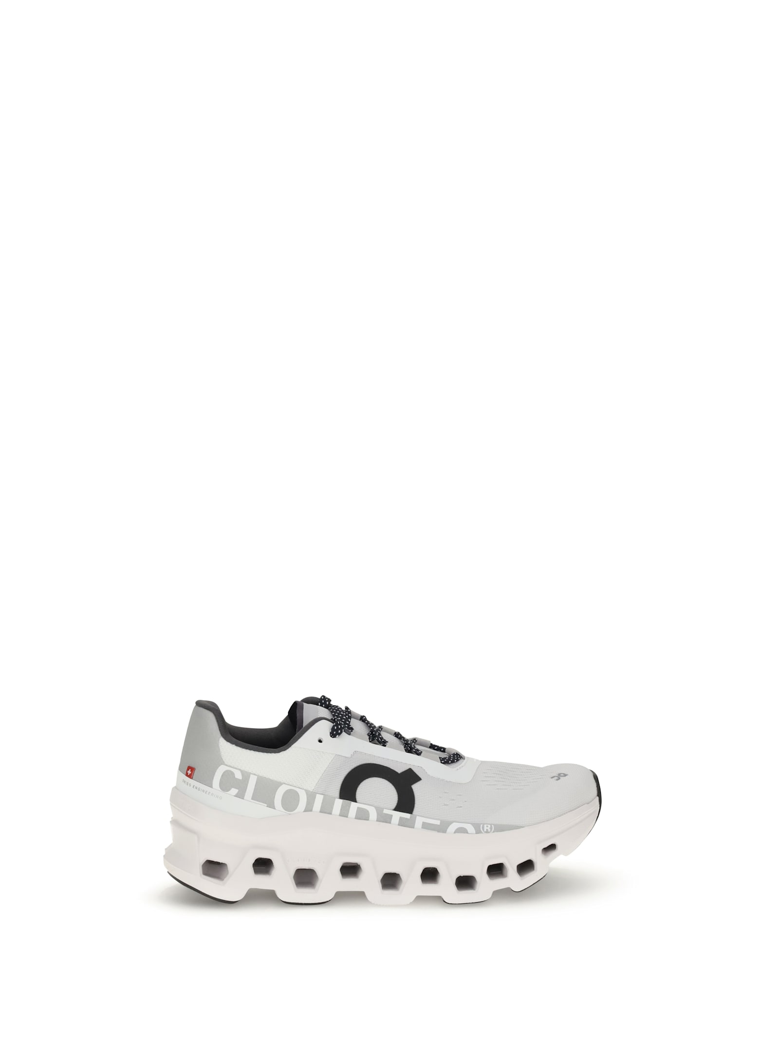 On Cloudmster White Sneaker In Gray