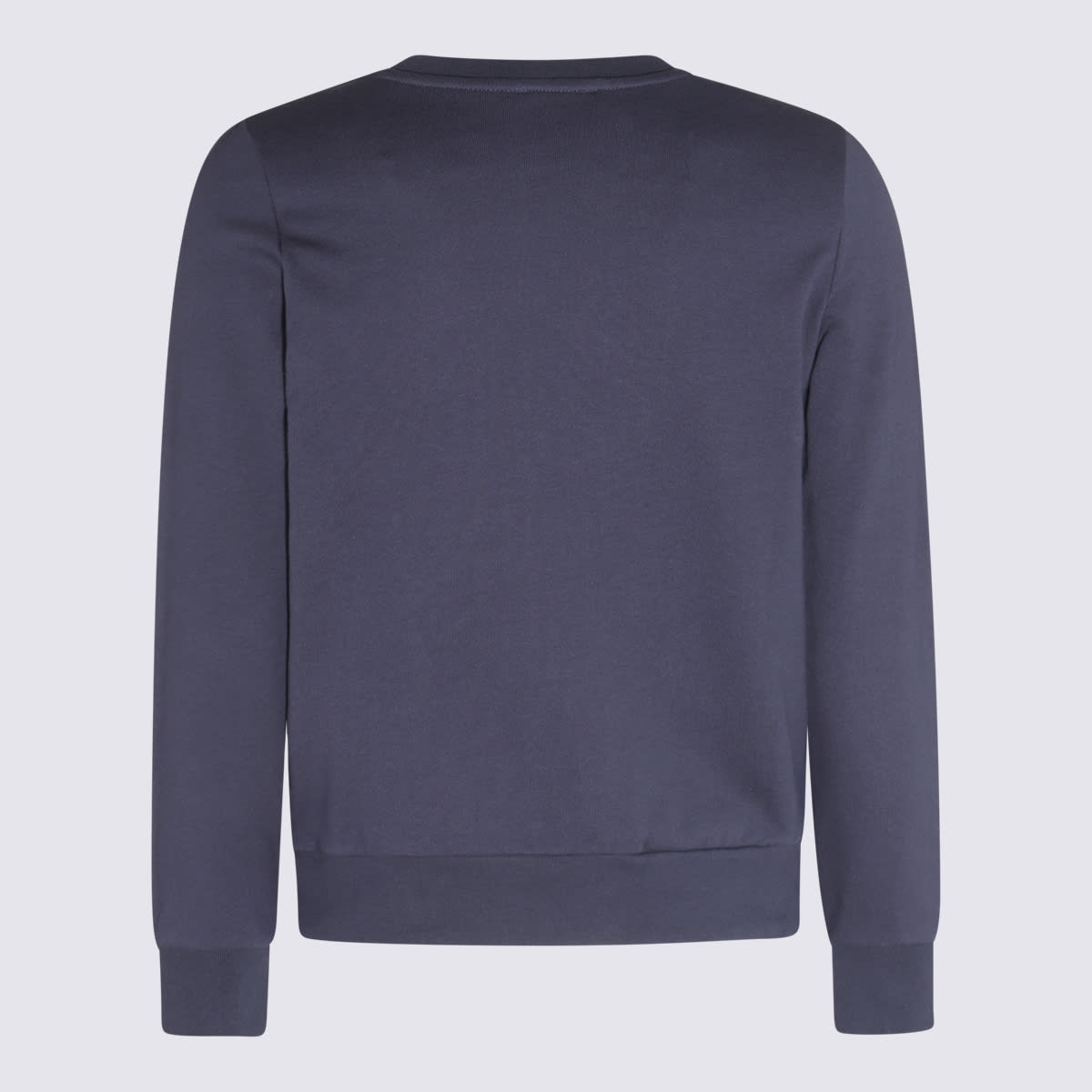 Shop Apc Dark Navy Cotton Sweatshirt In Blue