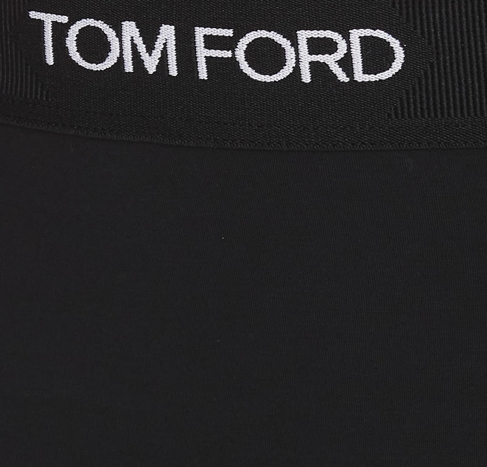 Shop Tom Ford Logo Slip In Black