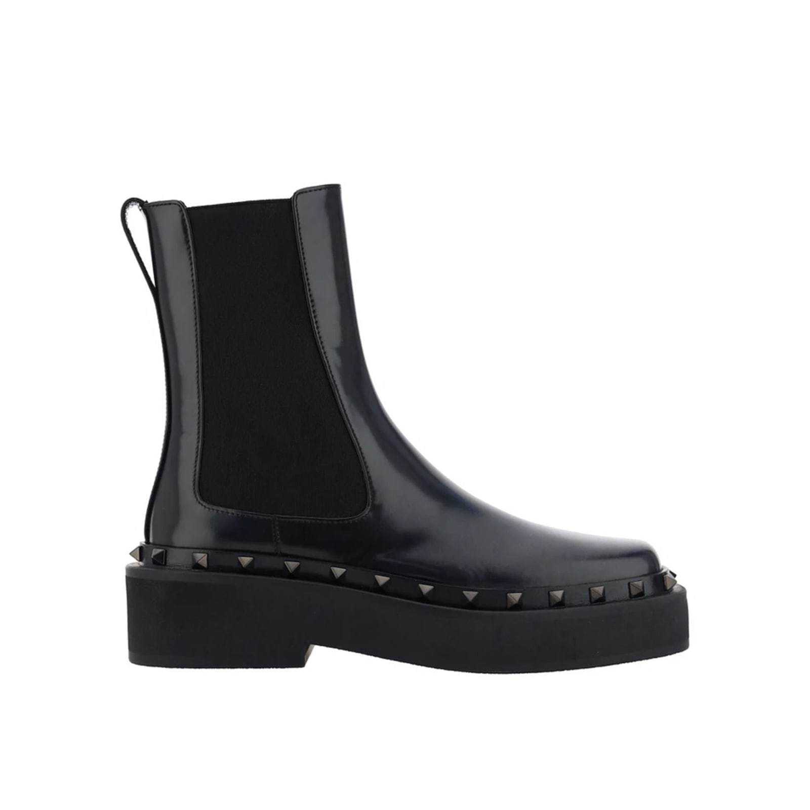 Shop Valentino Garavani Rockstud M-way Boots In Black