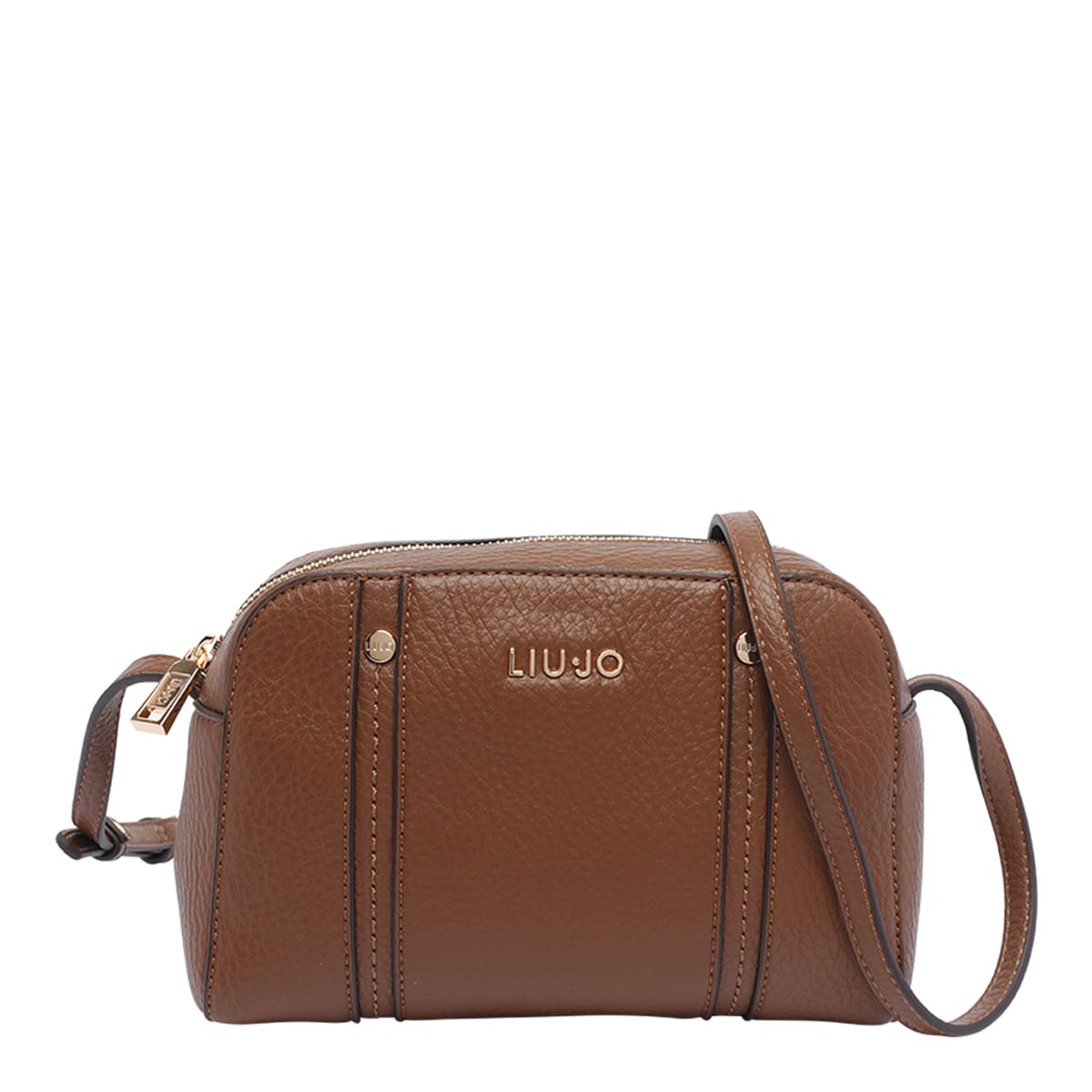 Liu •jo Medium Logo Crossbody Bag In Brown