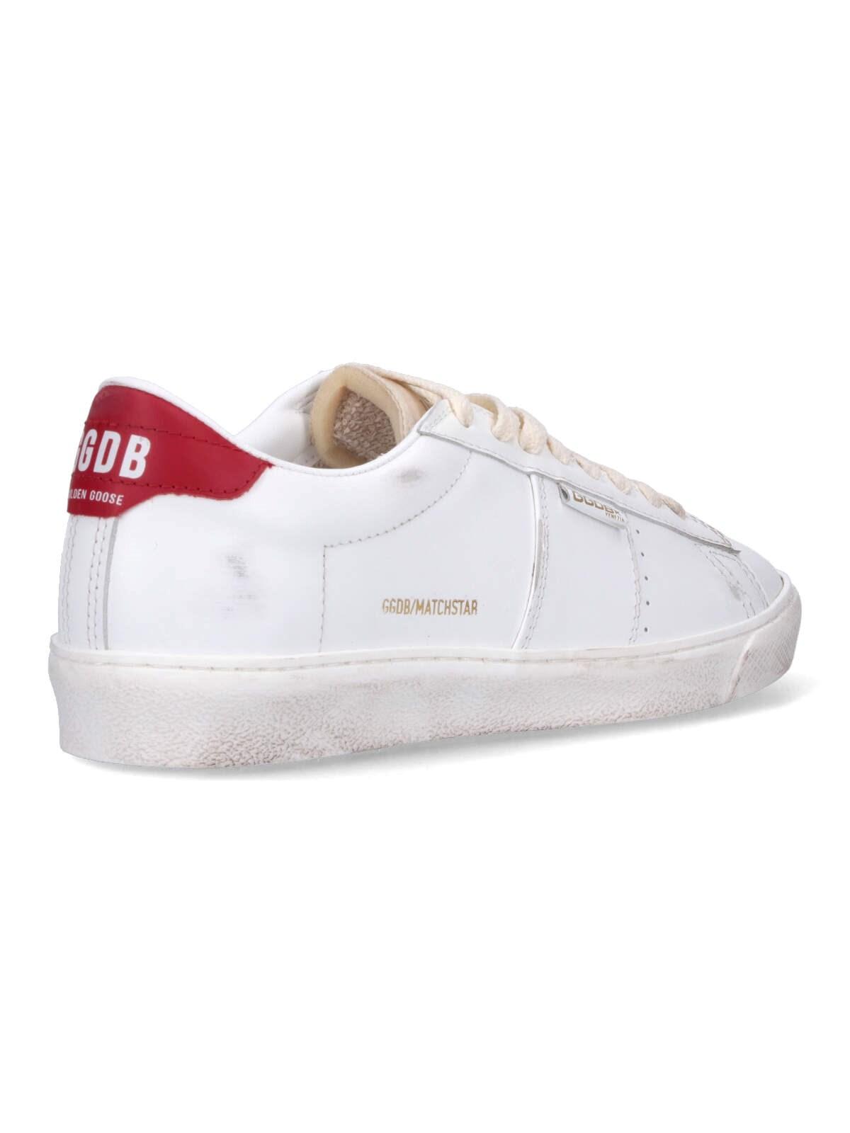 Shop Golden Goose Matchstar Sneakers In White