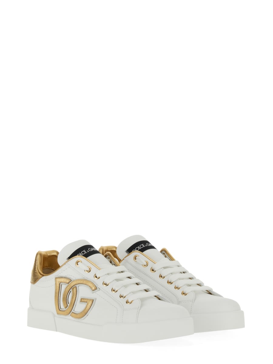 Shop Dolce & Gabbana Portofino Sneaker In White