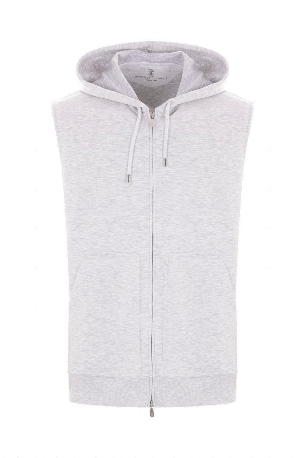 Drawstring Sleeveless Hoodie