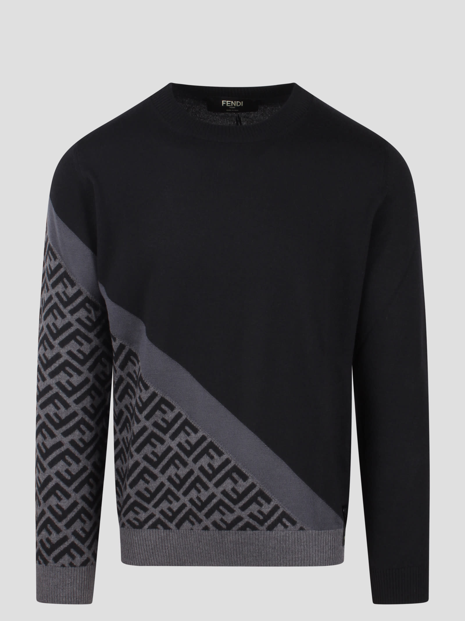 FENDI DIAGONAL FF WOOL SWEATER