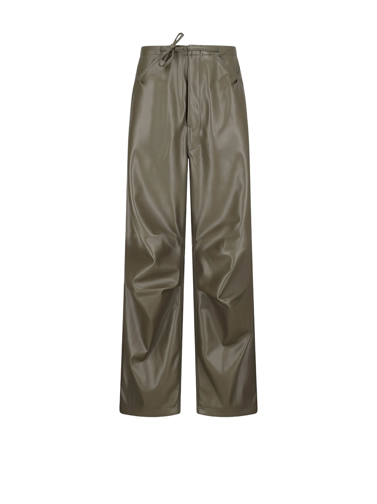 Darkpark Relaxed Fit Trousers Adjustable Drawstring Waist In Green