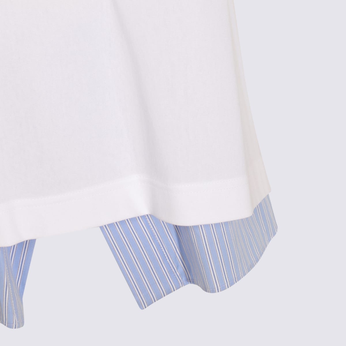 Sacai White Cotton T-shirt In White