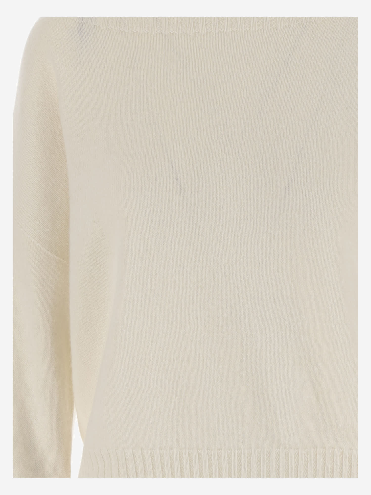 Shop Pinko Wool And Cashmere Sweater In White